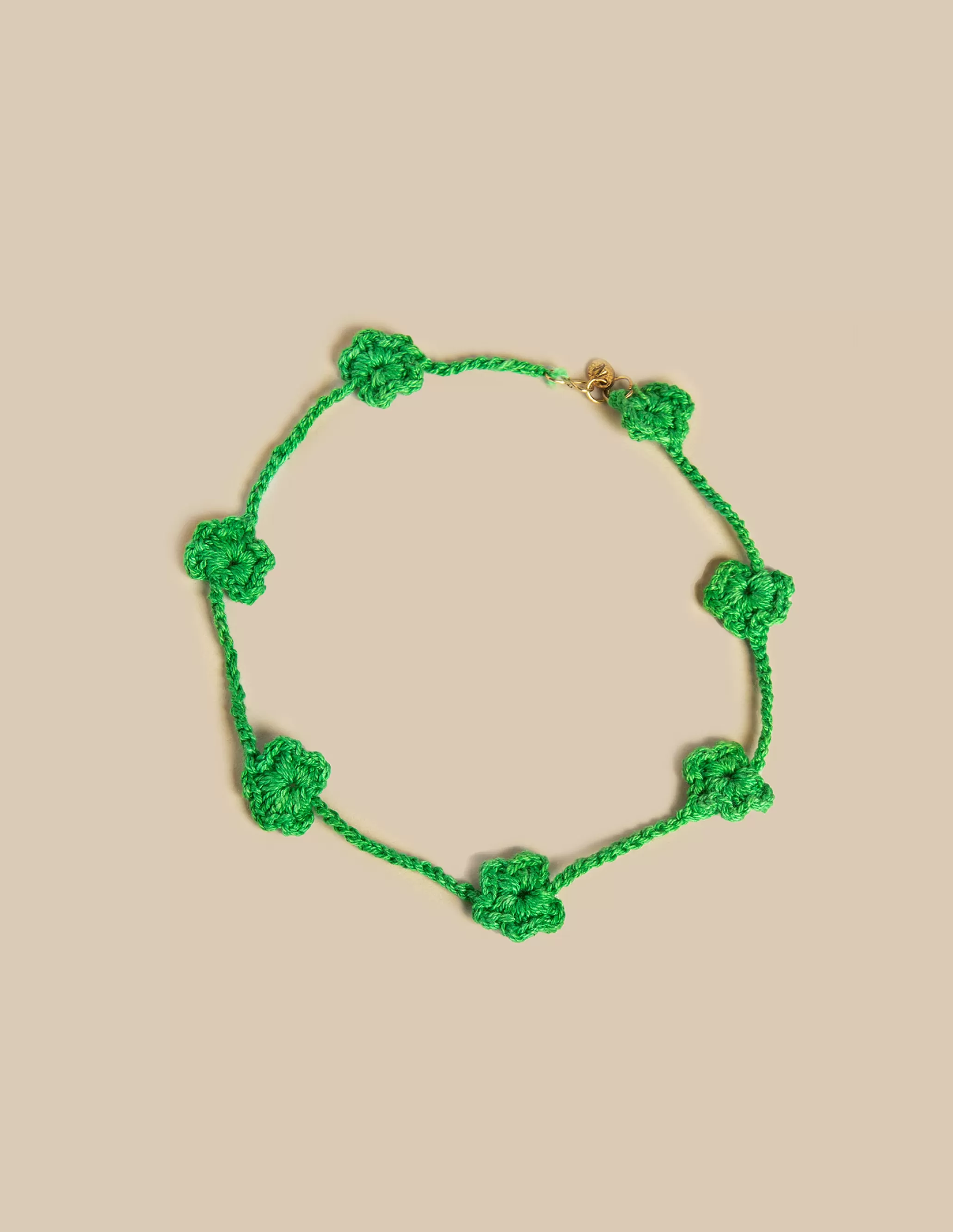 Nicoli GREEN SHORT FLOWER NECKLACE< Necklaces | Necklaces