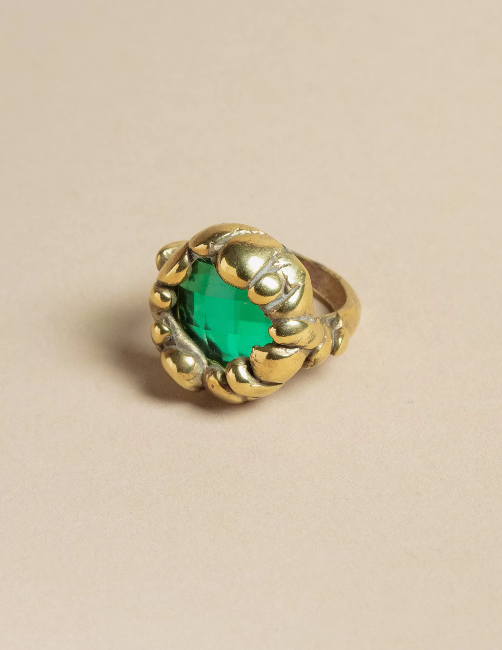 Nicoli GREEN STONE RING< Rings