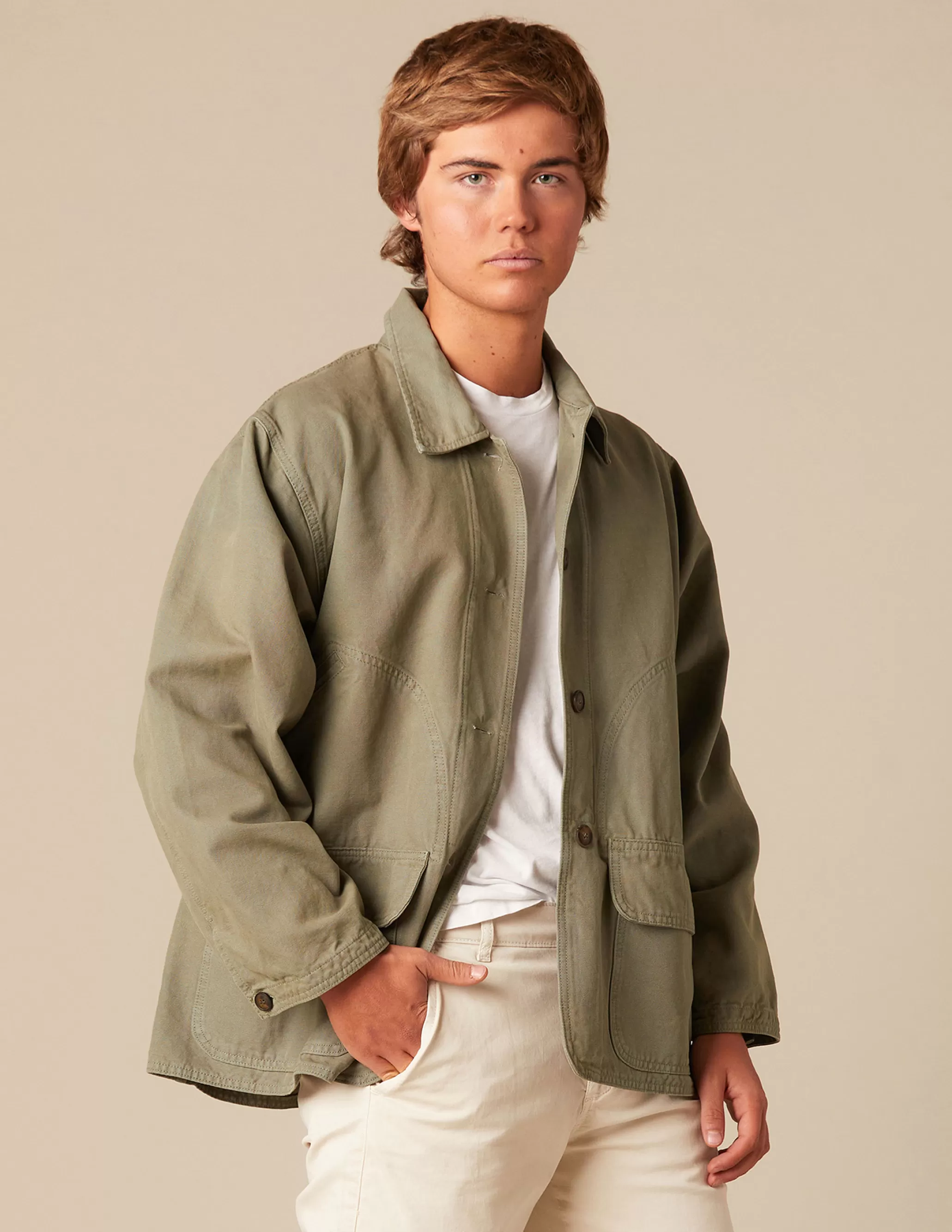 Nicoli KHAKI JACKET< Outerwear