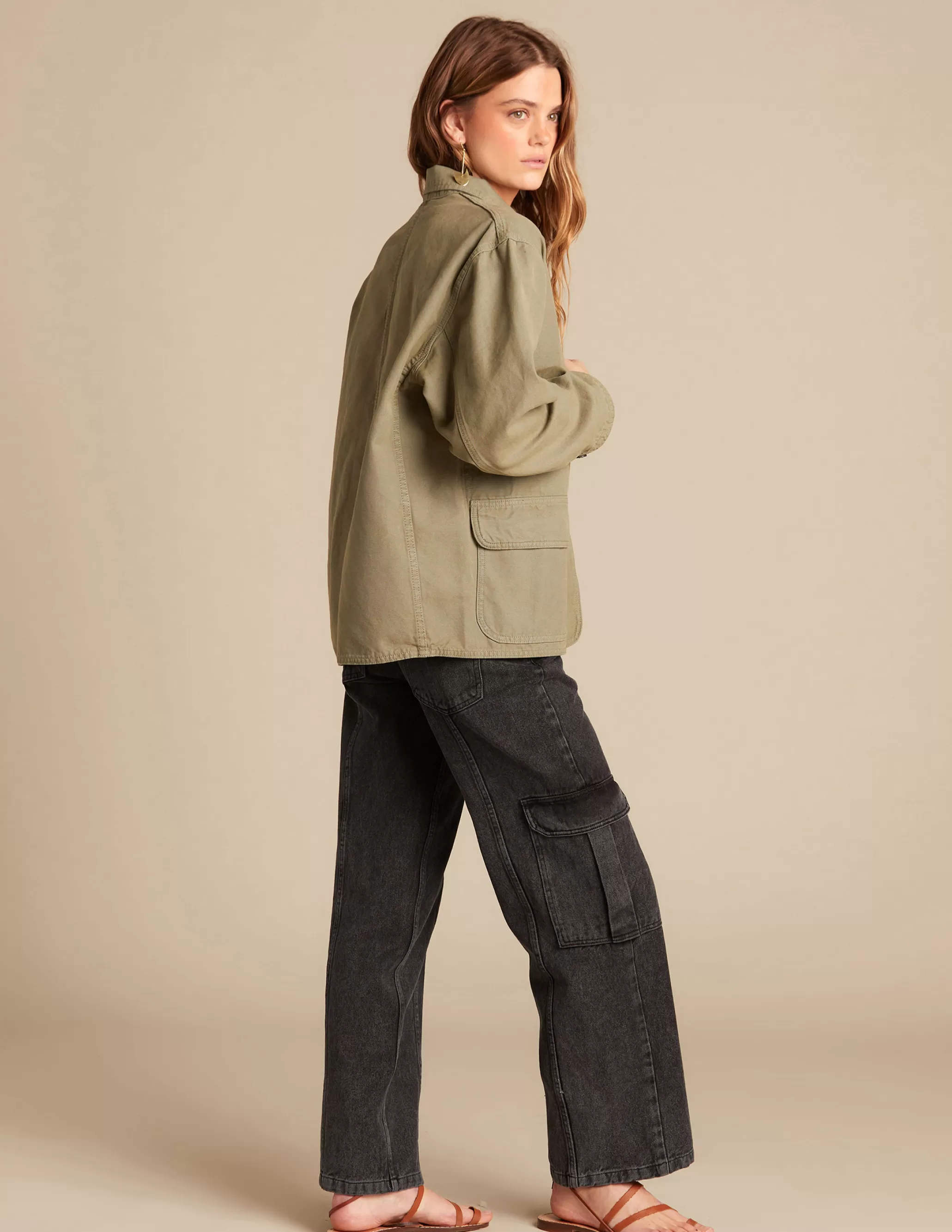 Nicoli KHAKI JACKET< Outerwear