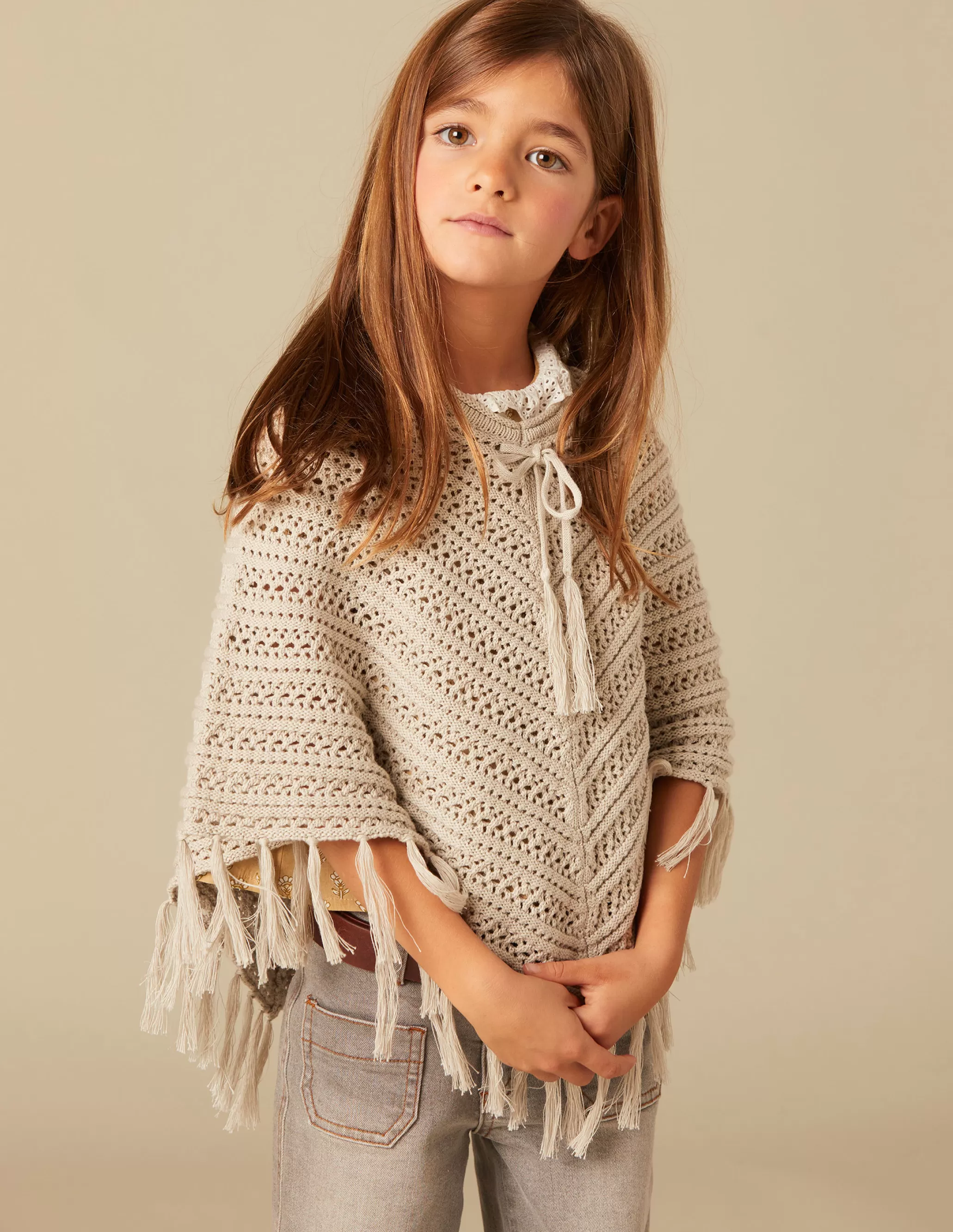 Nicoli KNIT PONCHO< Outerwear | Knitwear