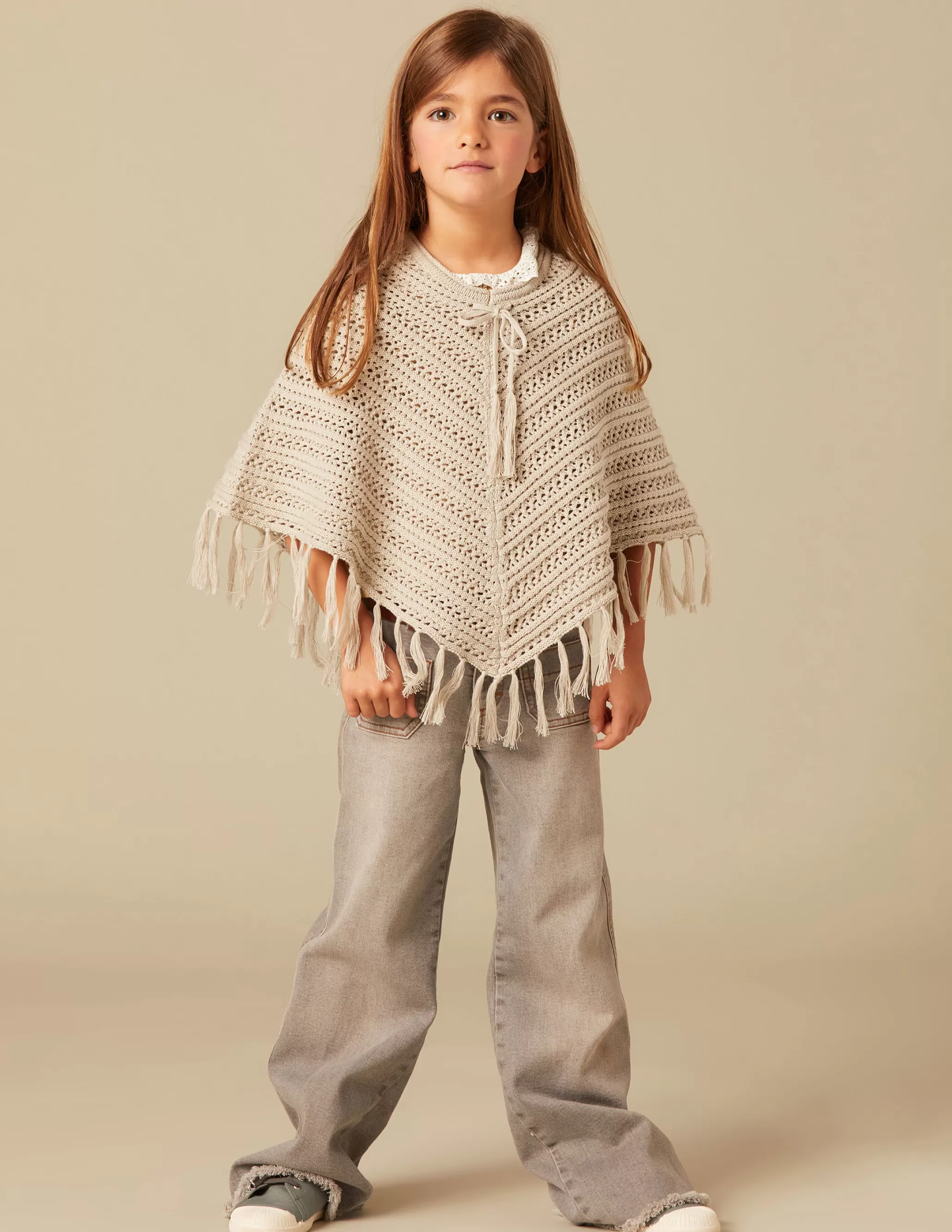 Nicoli KNIT PONCHO< Outerwear | Knitwear