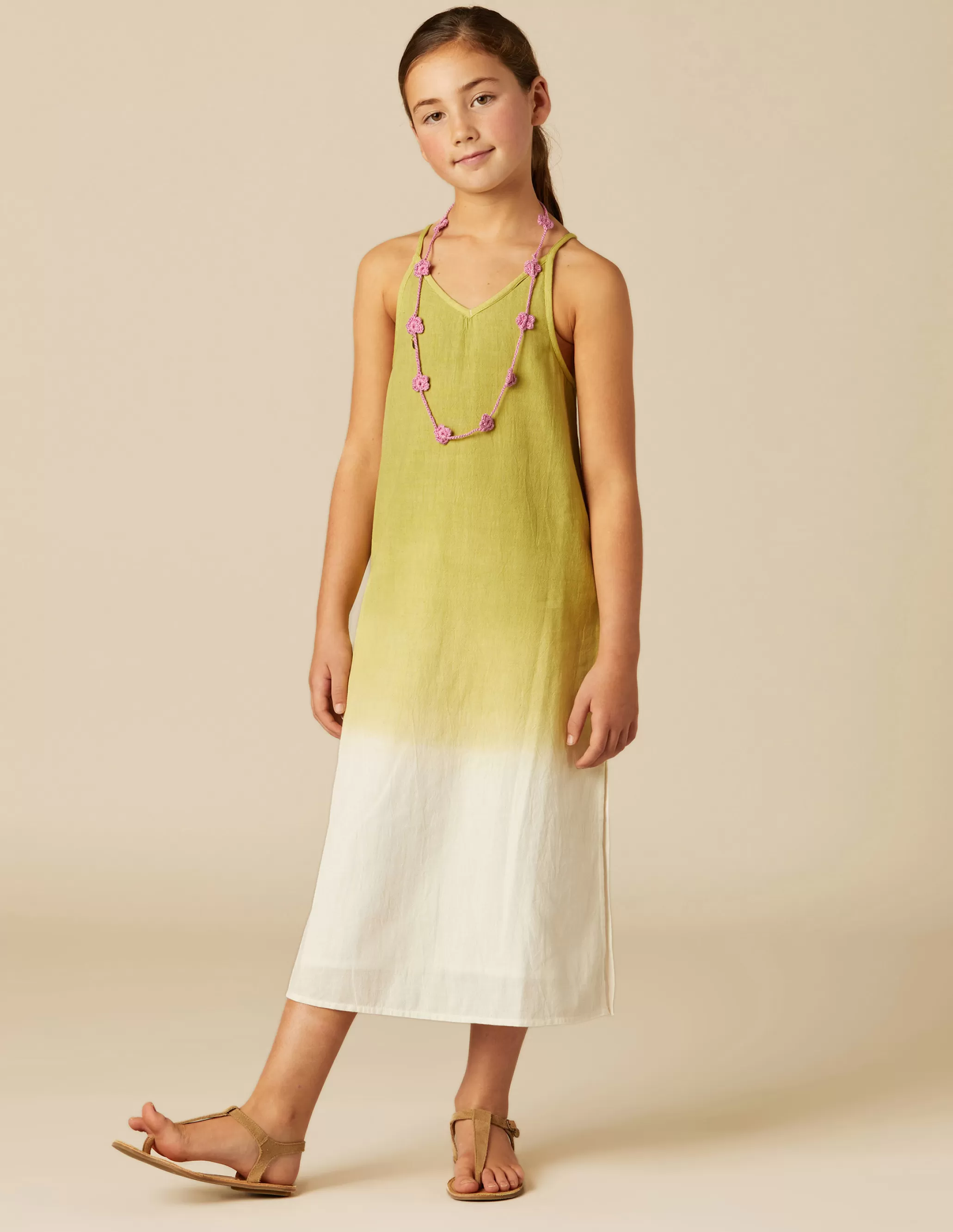 Nicoli LIME TIE-DYE DRESS< Dresses