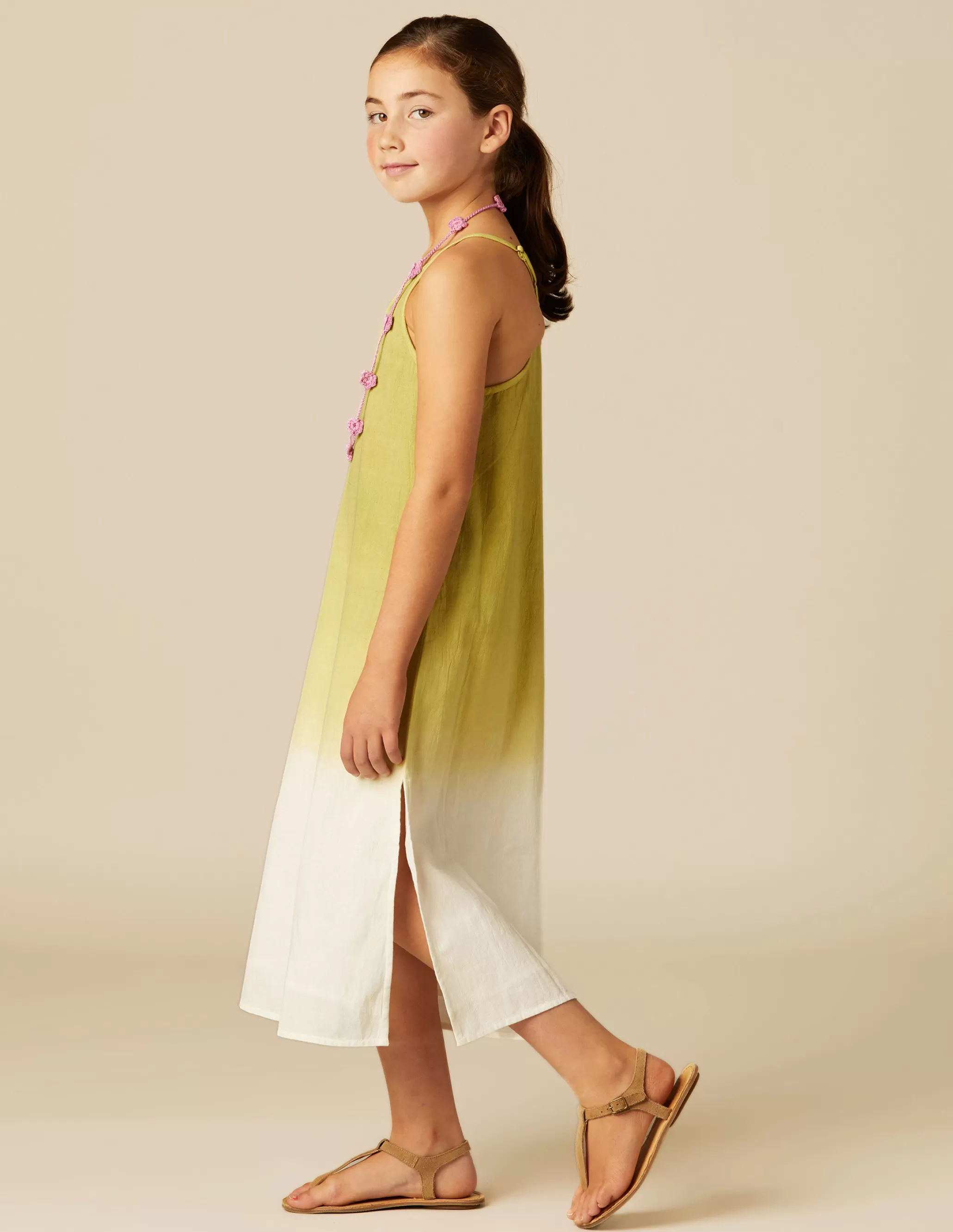 Nicoli LIME TIE-DYE DRESS< Dresses