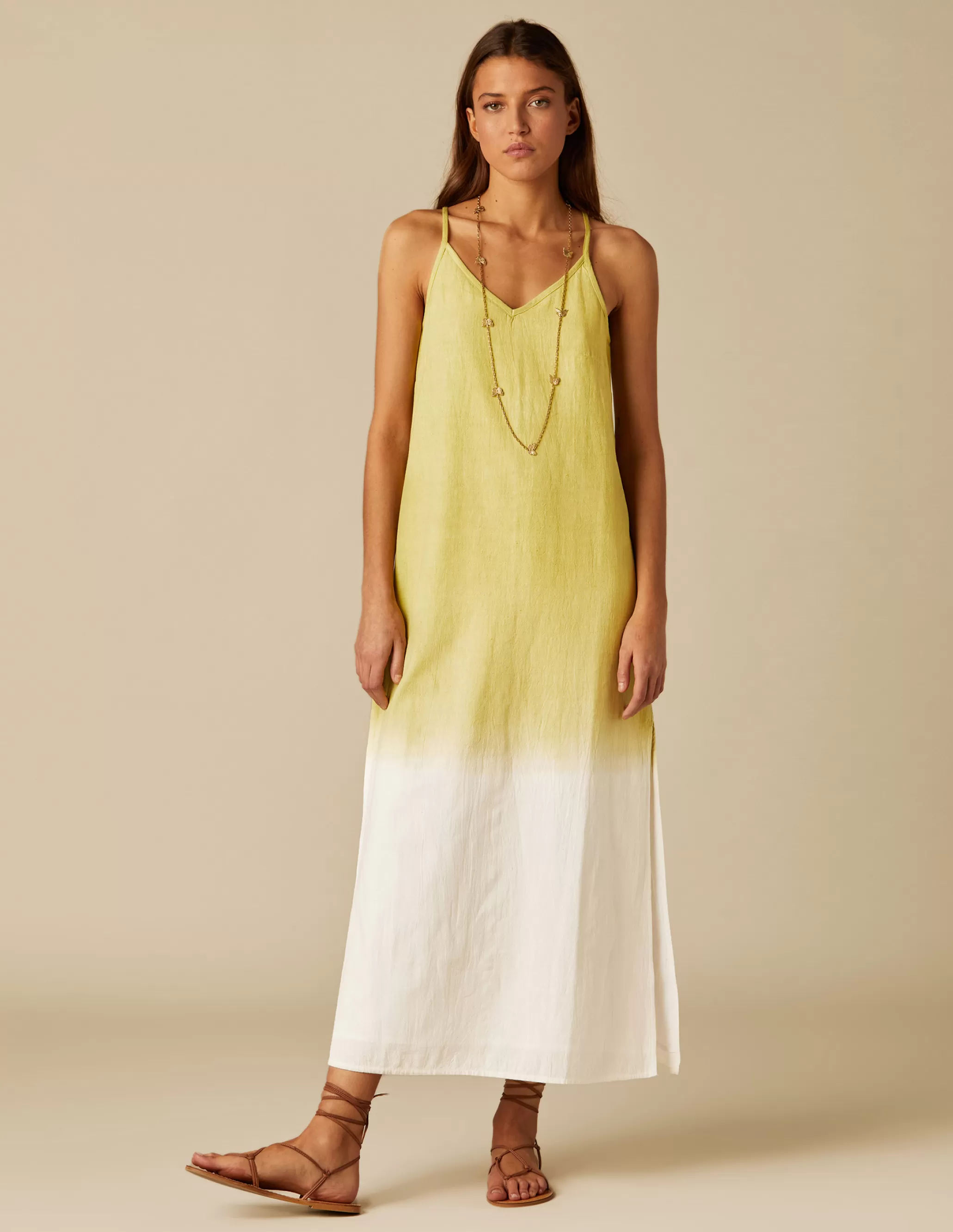 Nicoli LIME TIE-DYE DRESS< Dresses