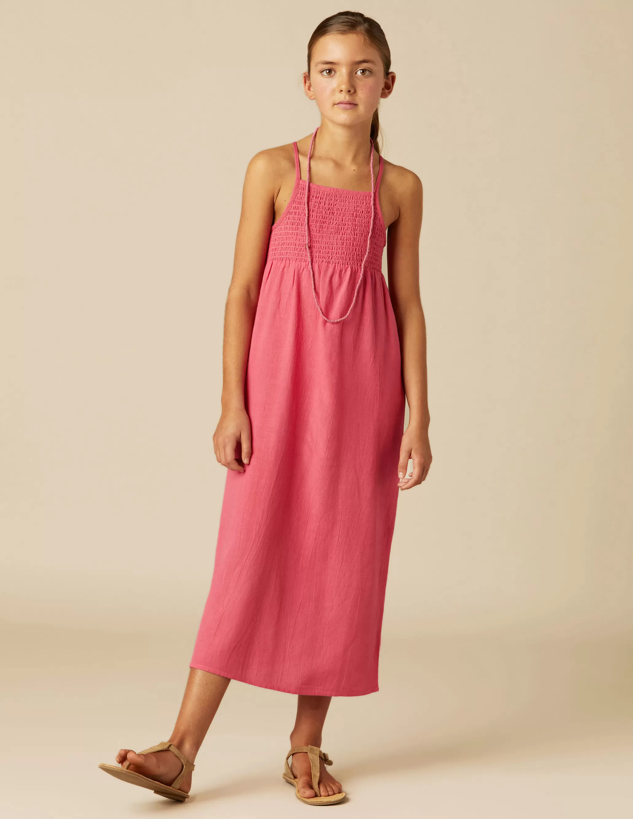 Nicoli LONG PINK DRESS< Dresses