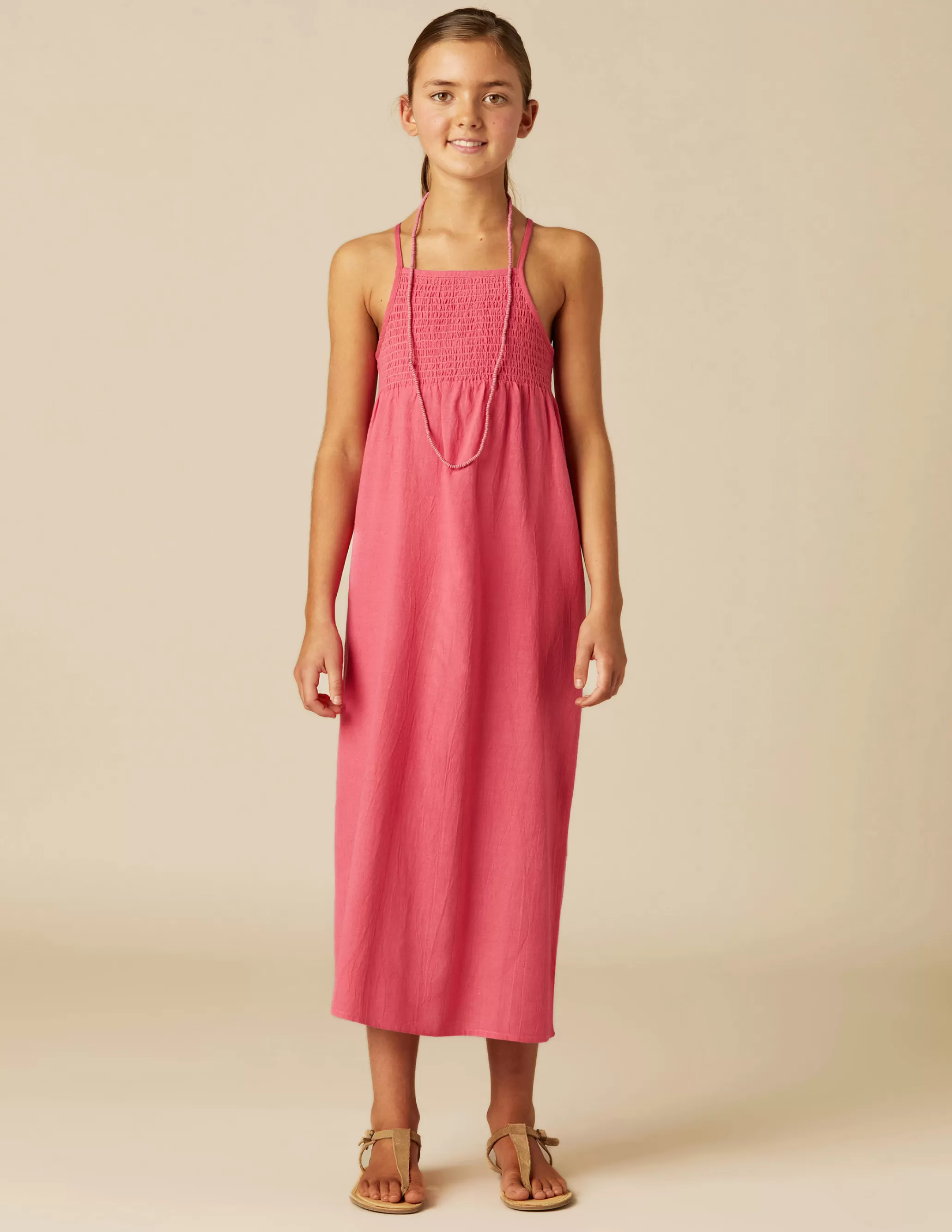 Nicoli LONG PINK DRESS< Dresses