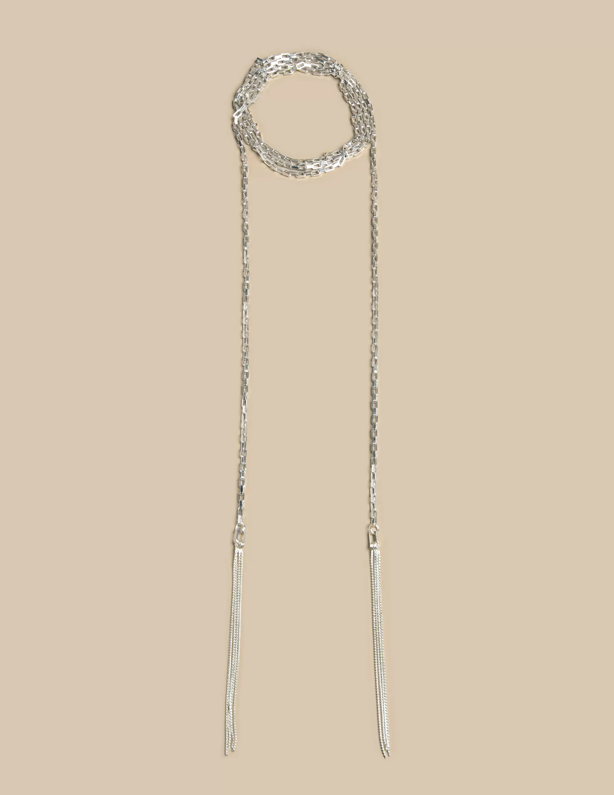 Nicoli LONG SILVER CHAIN< Necklaces & Chokers