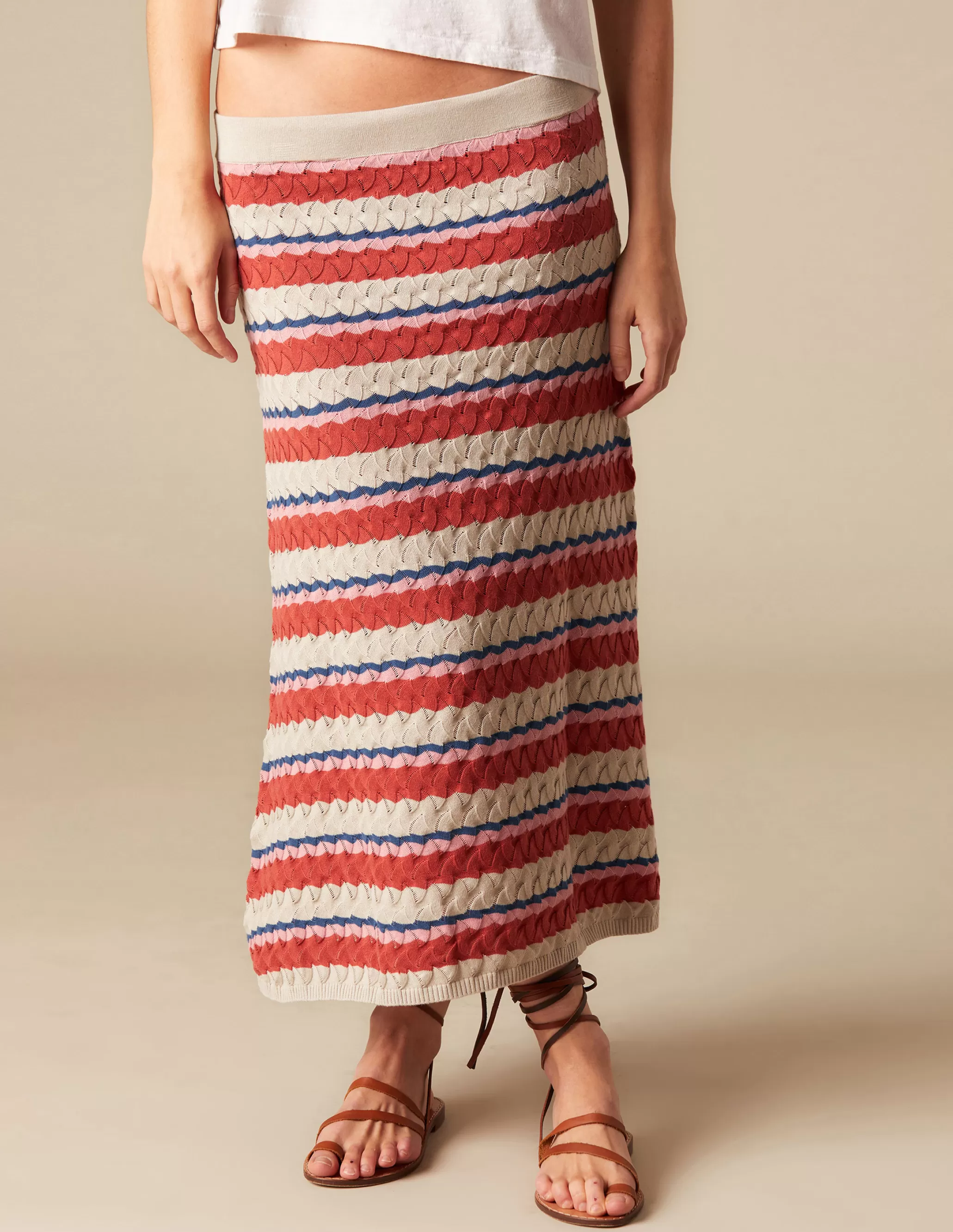 Nicoli MULTICOLOURED KNIT SKIRT< Knitwear | Skirts