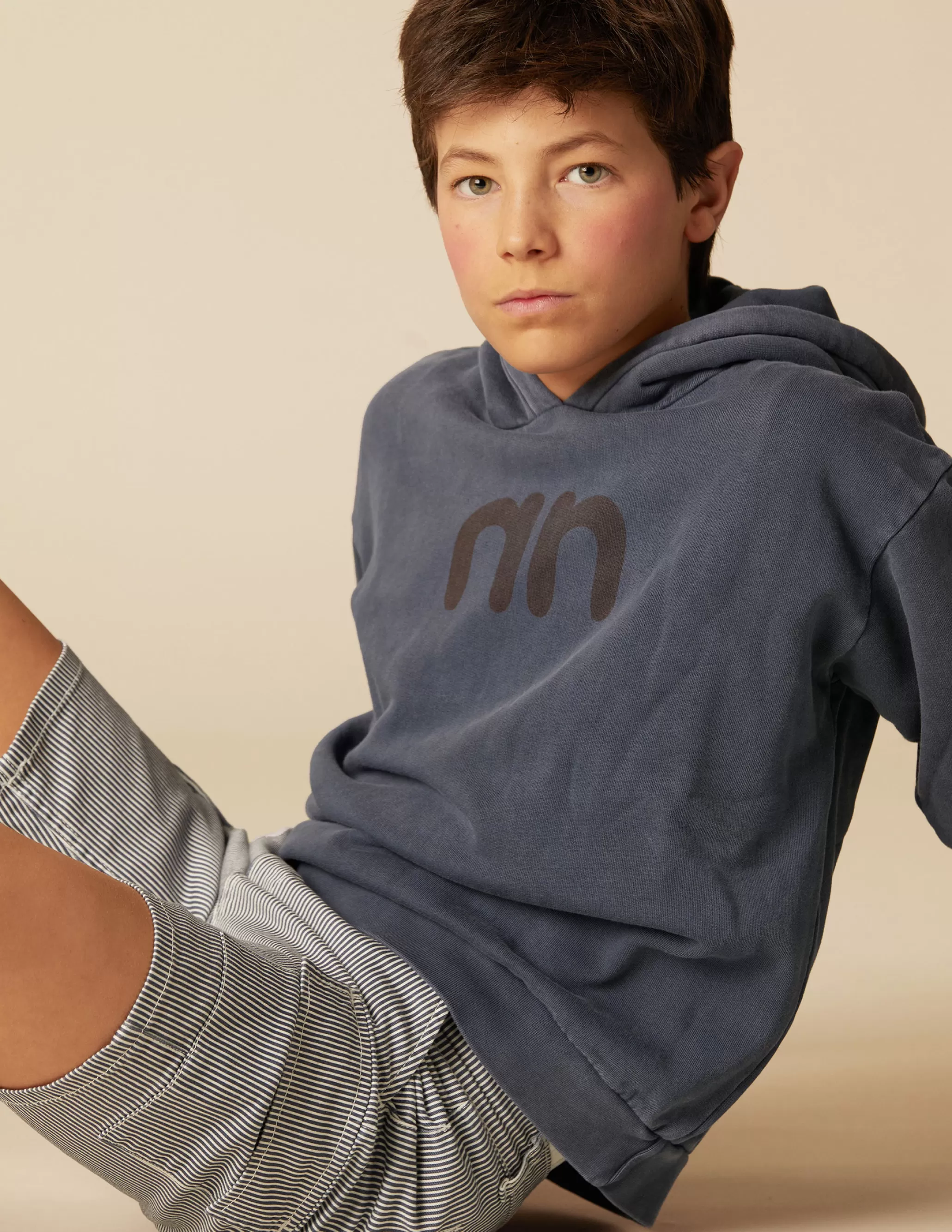 Nicoli NN BLUE HOODIE< Sweatshirts