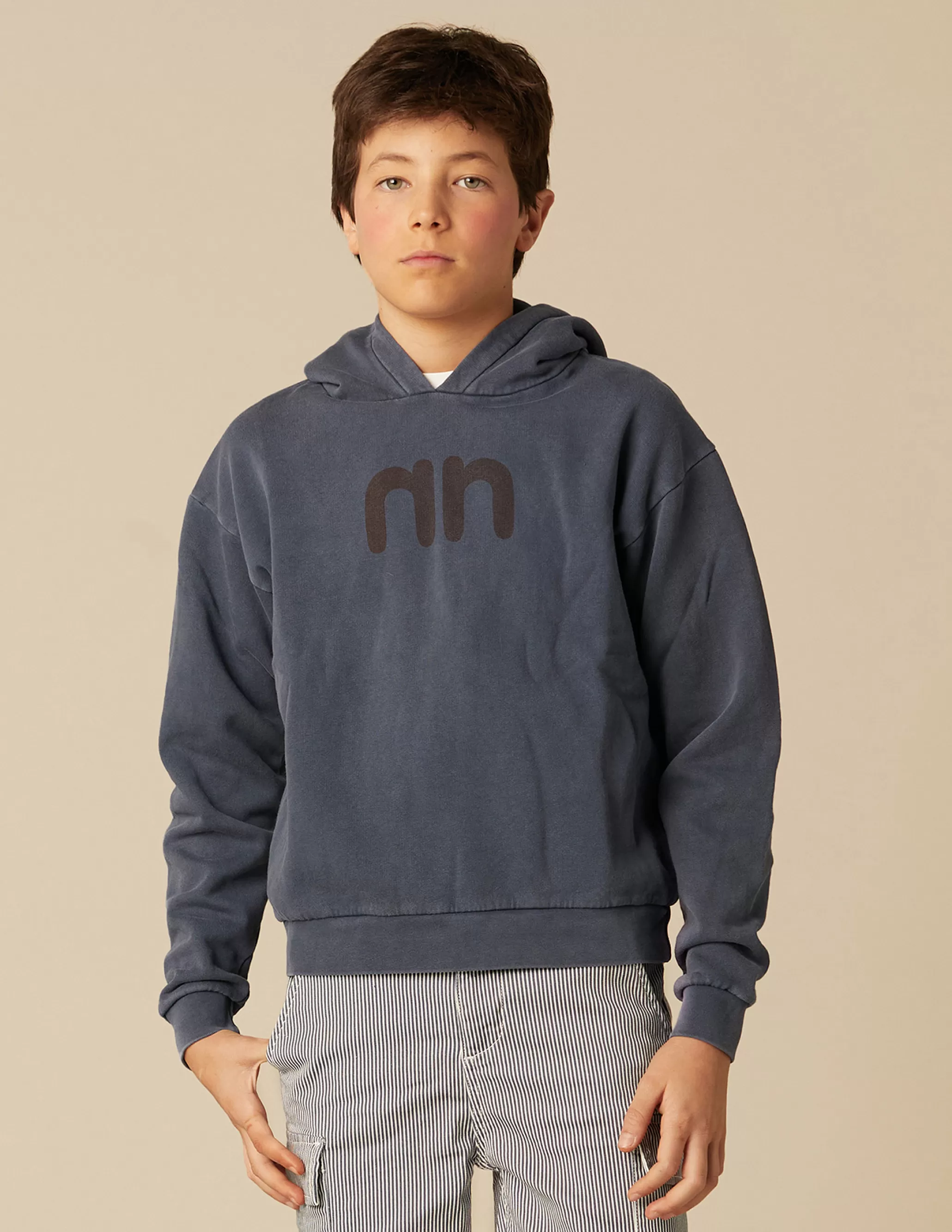 Nicoli NN BLUE HOODIE< Sweatshirts