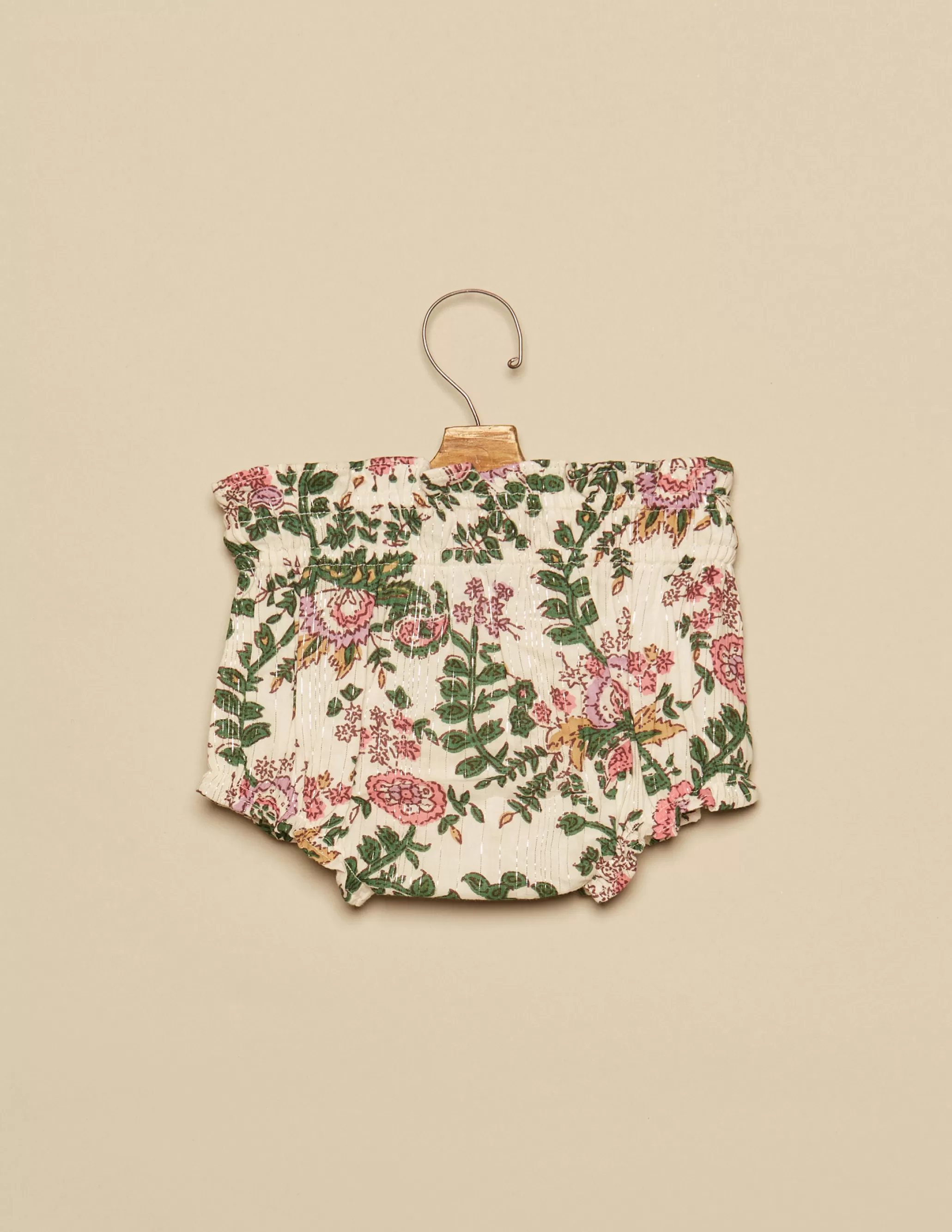 Nicoli PINK LUREX FLORAL BLOOMERS< Bloomers