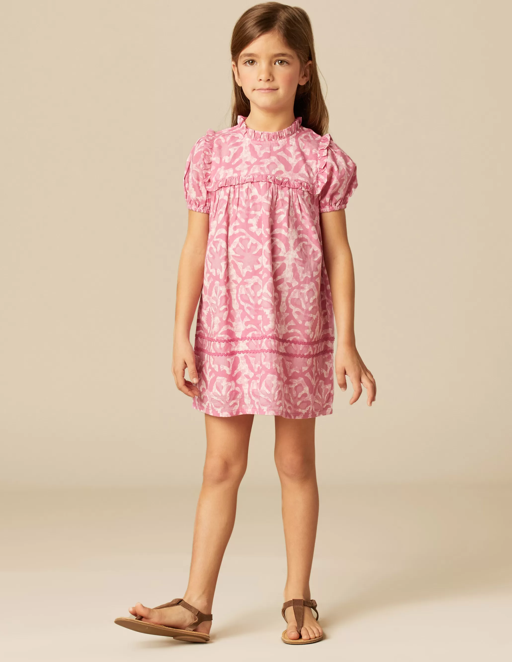 Nicoli PINK PRINTED DRESS< Dresses