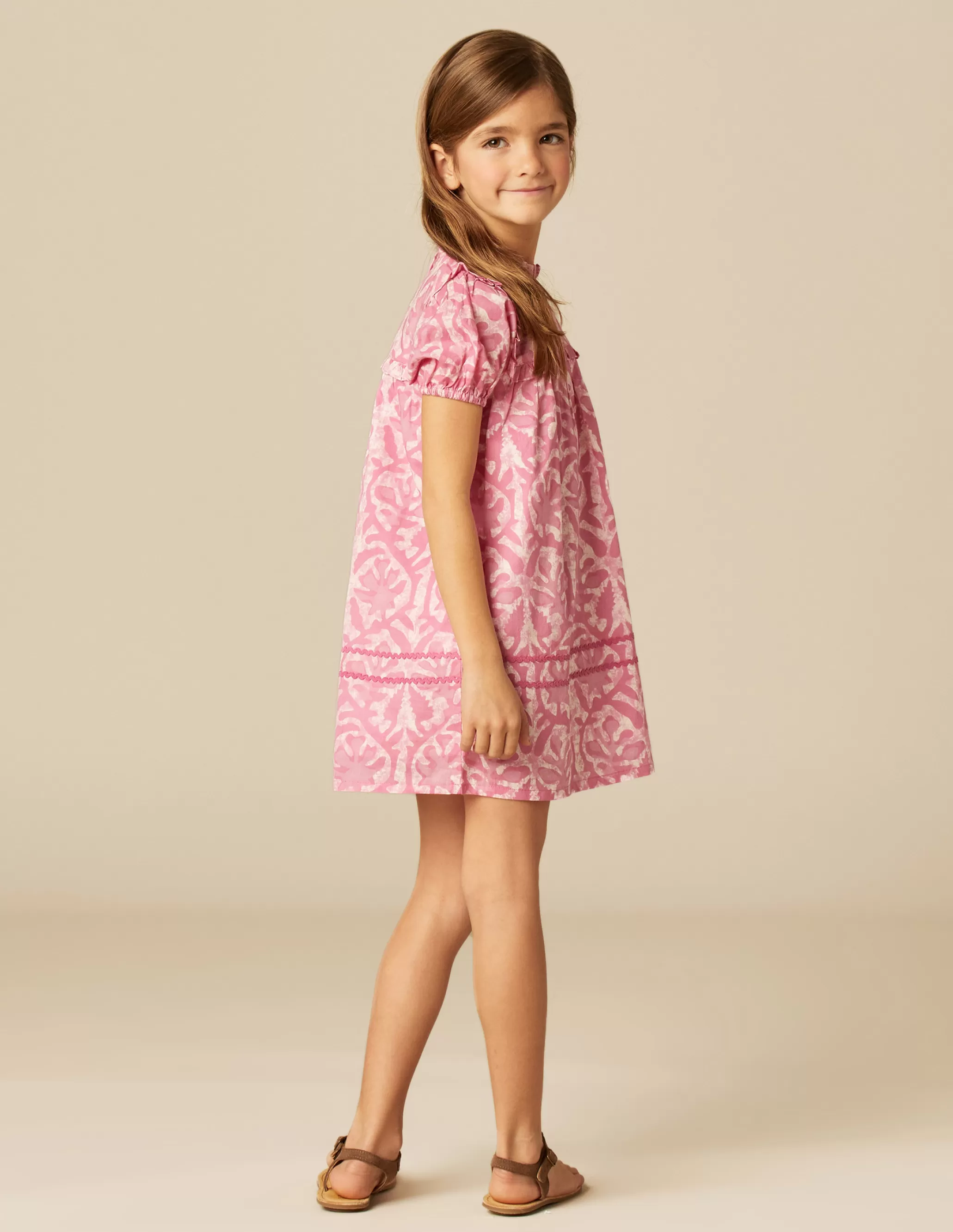 Nicoli PINK PRINTED DRESS< Dresses