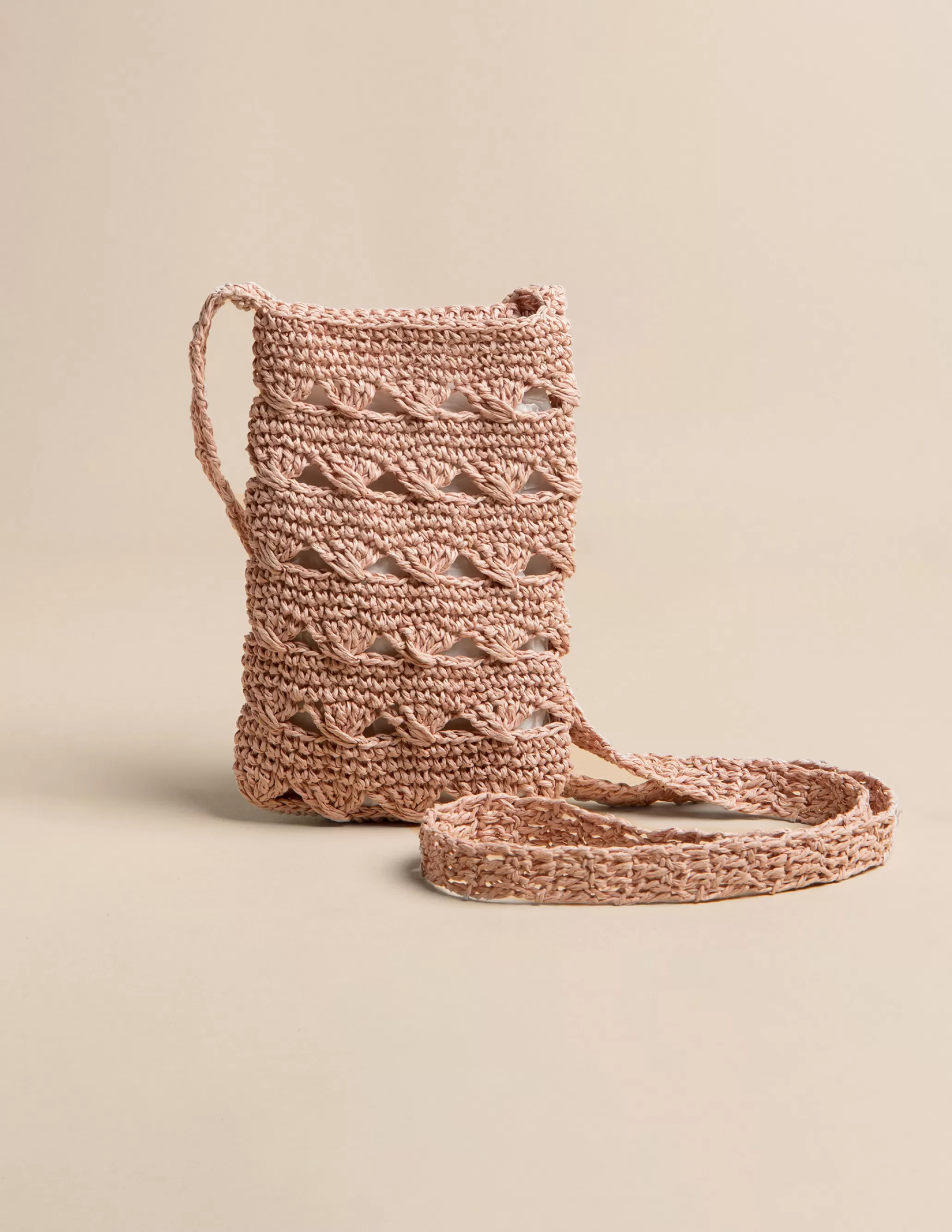 Nicoli PINK RAFFIA CROSSBODY BAG< Bags | Bags & Shoulder bags