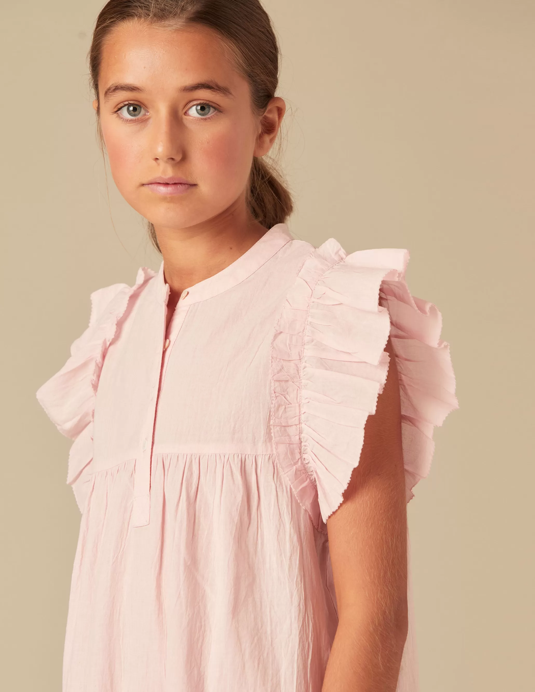 Nicoli PINK RUFFLE DRESS< Dresses