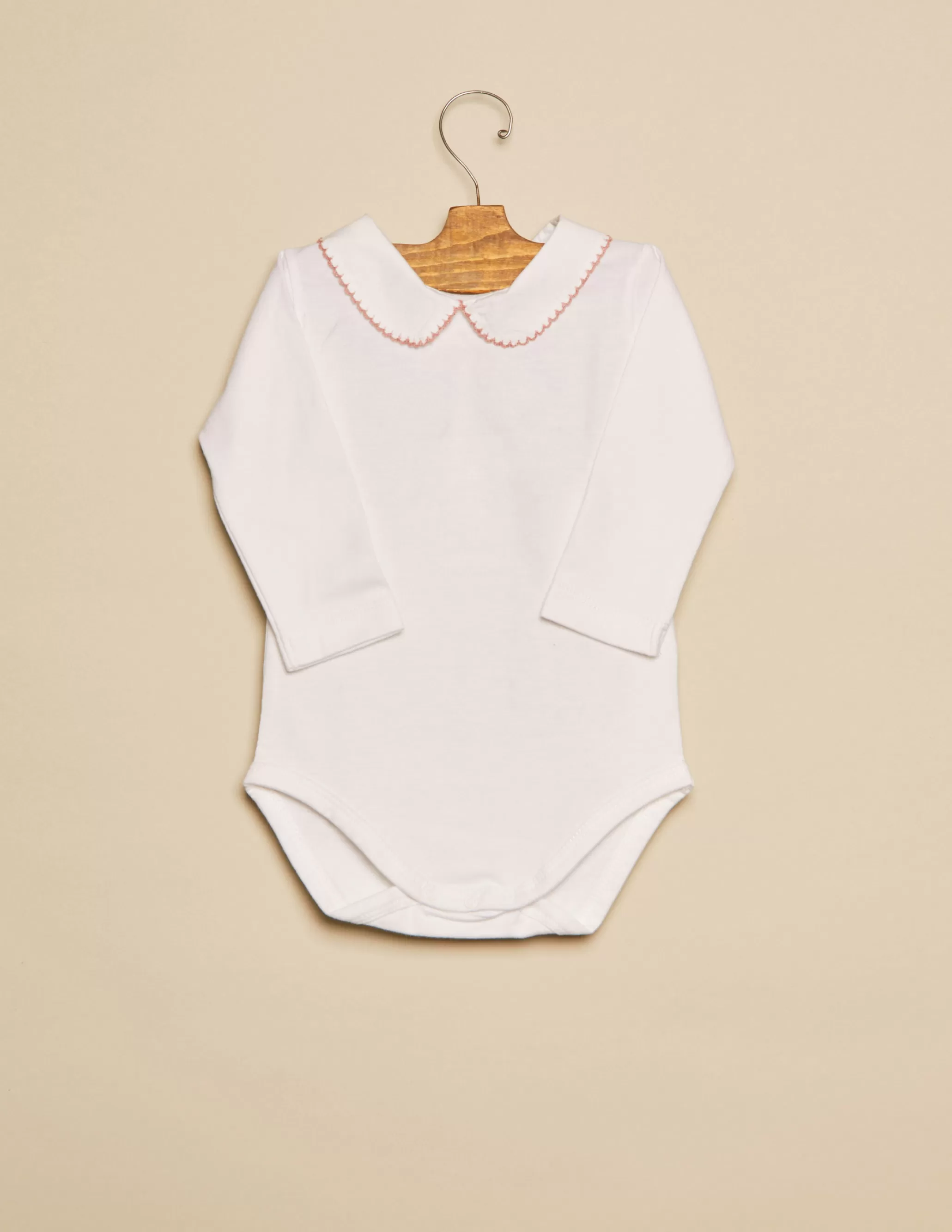 Nicoli Pink Stitched Collar Bodysuit< Bodies