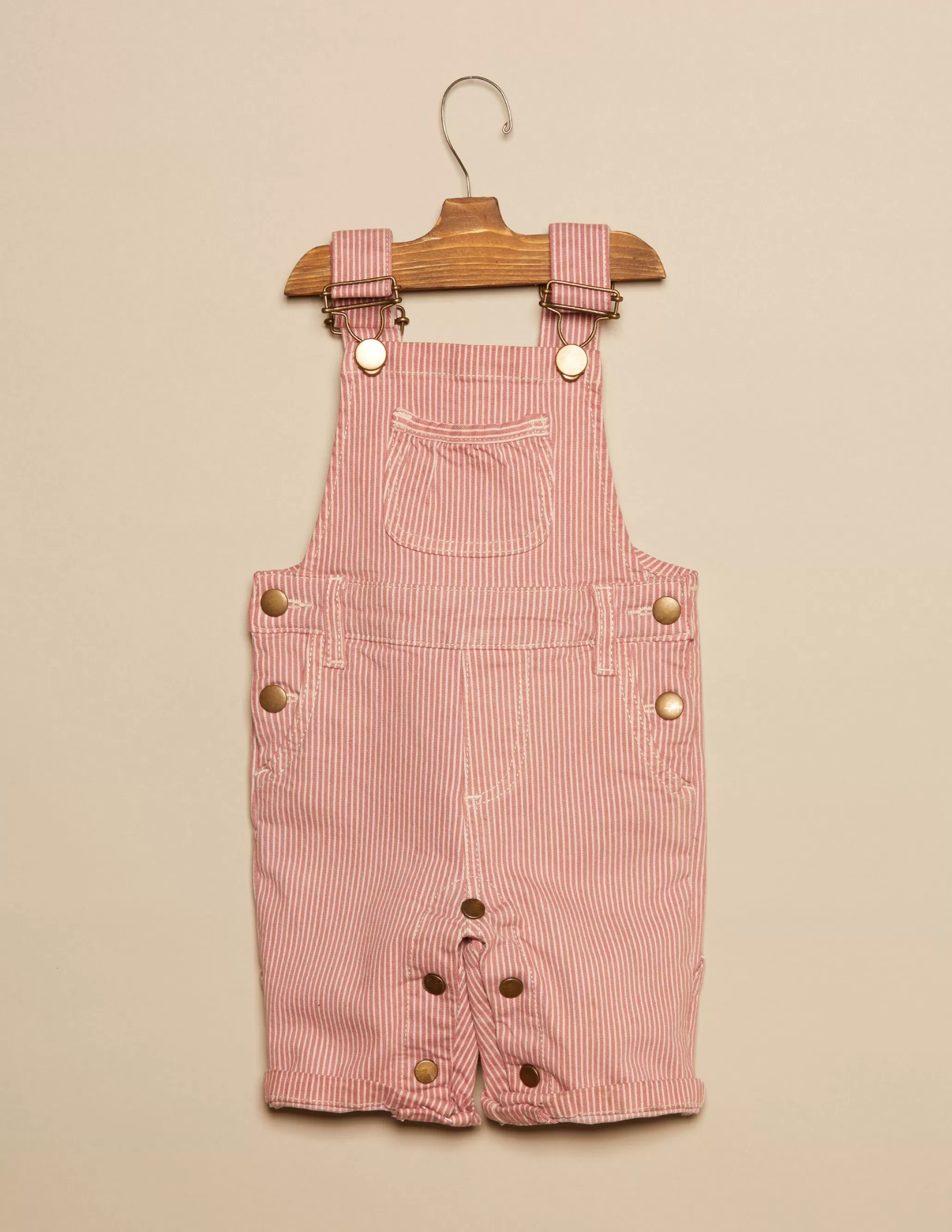 Nicoli RED STRIPED BABY DUNGAREES< Playsuits & Dungarees