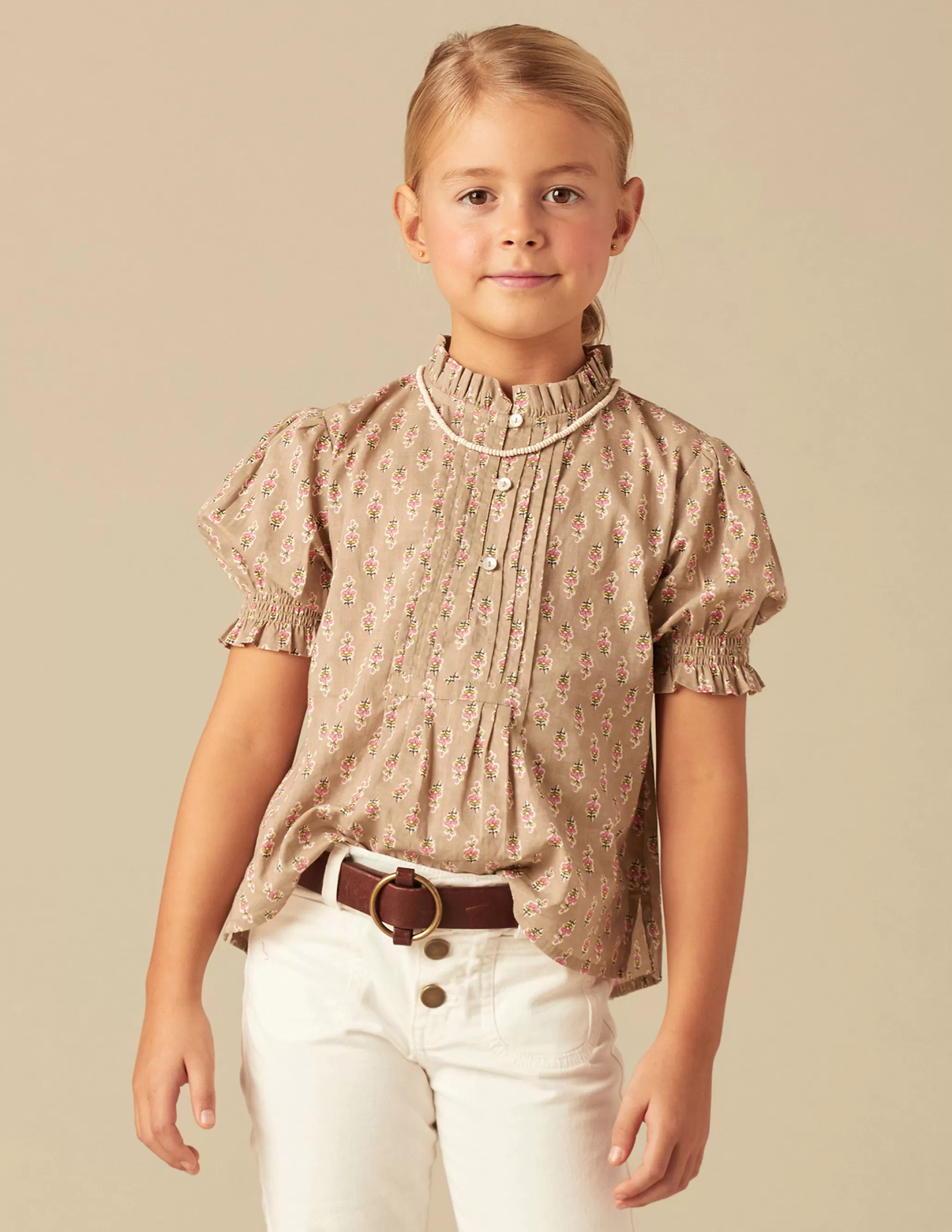 Nicoli SAND FLOWERS SHIRT< Shirts