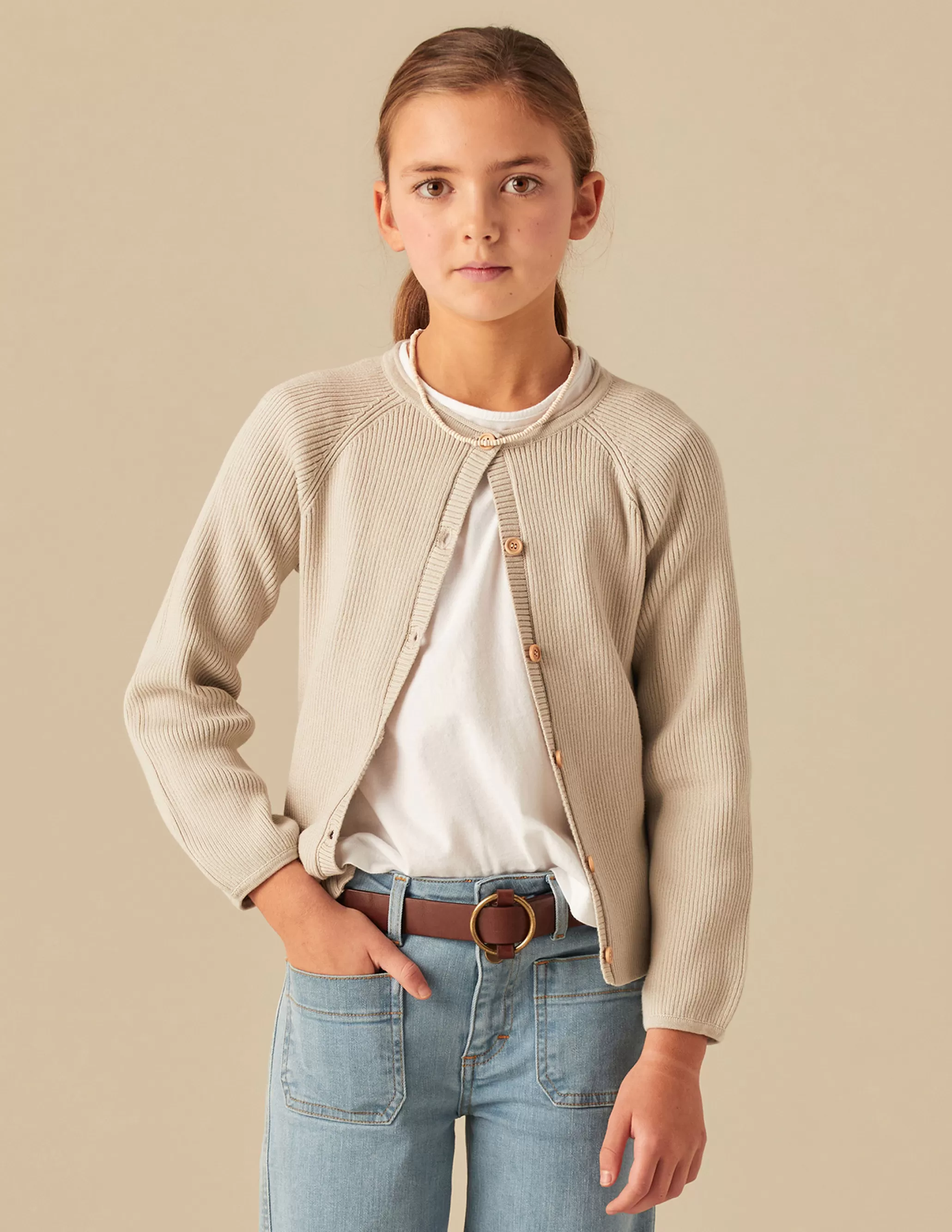 Nicoli SAND JACKET< Knitwear