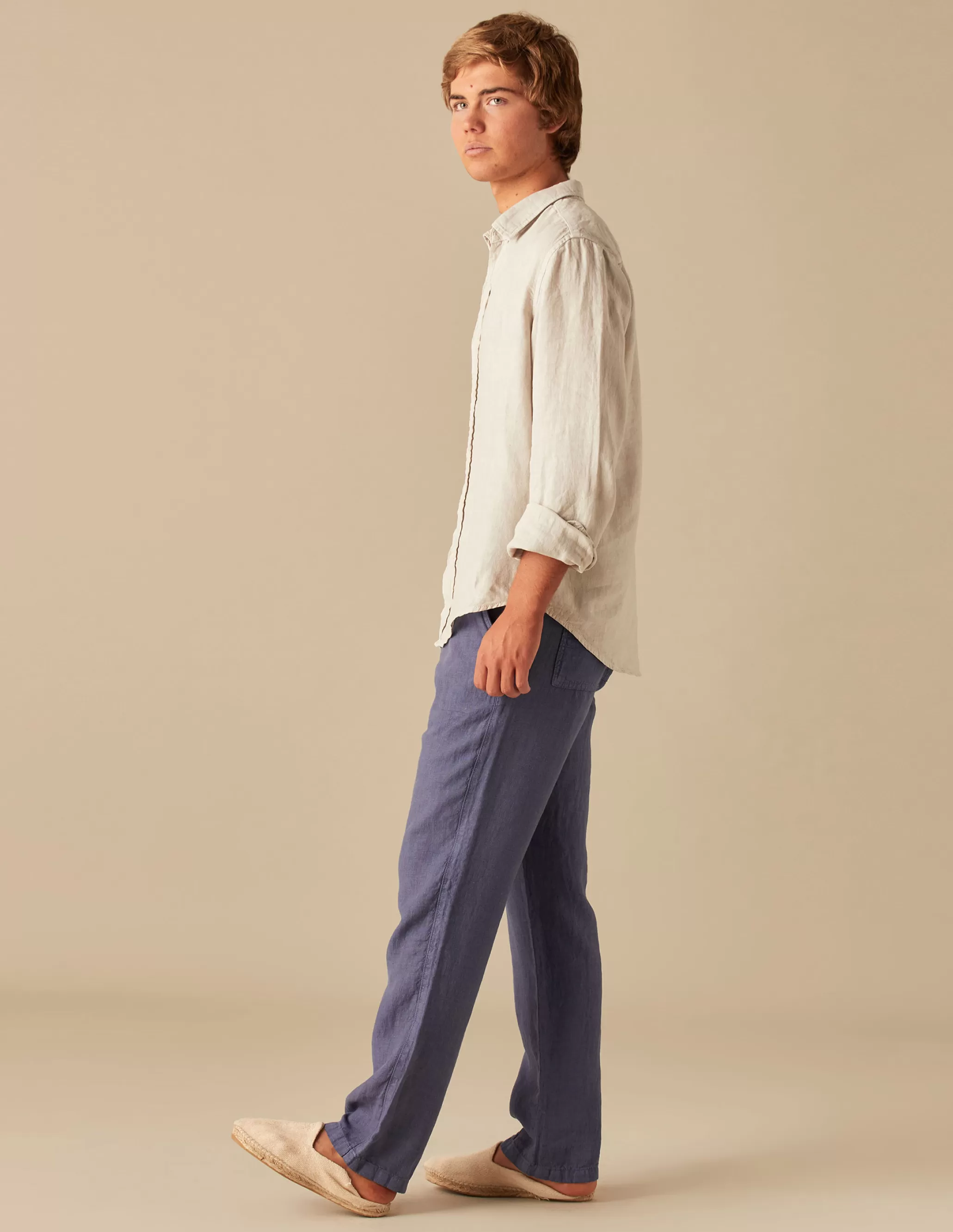 Nicoli SAND LINEN SHIRT< Shirts