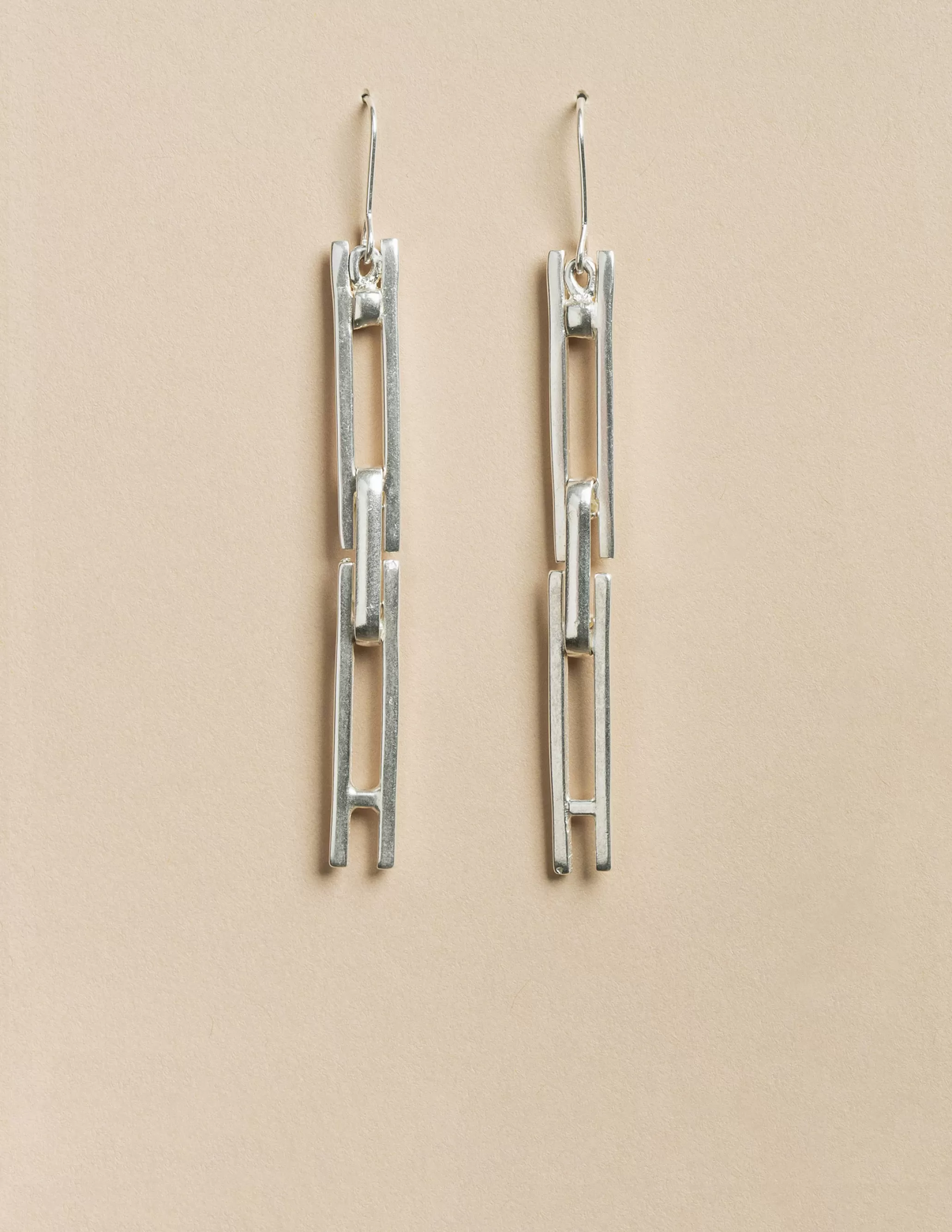 Nicoli SILVER 'H' EARRINGS< Earrings