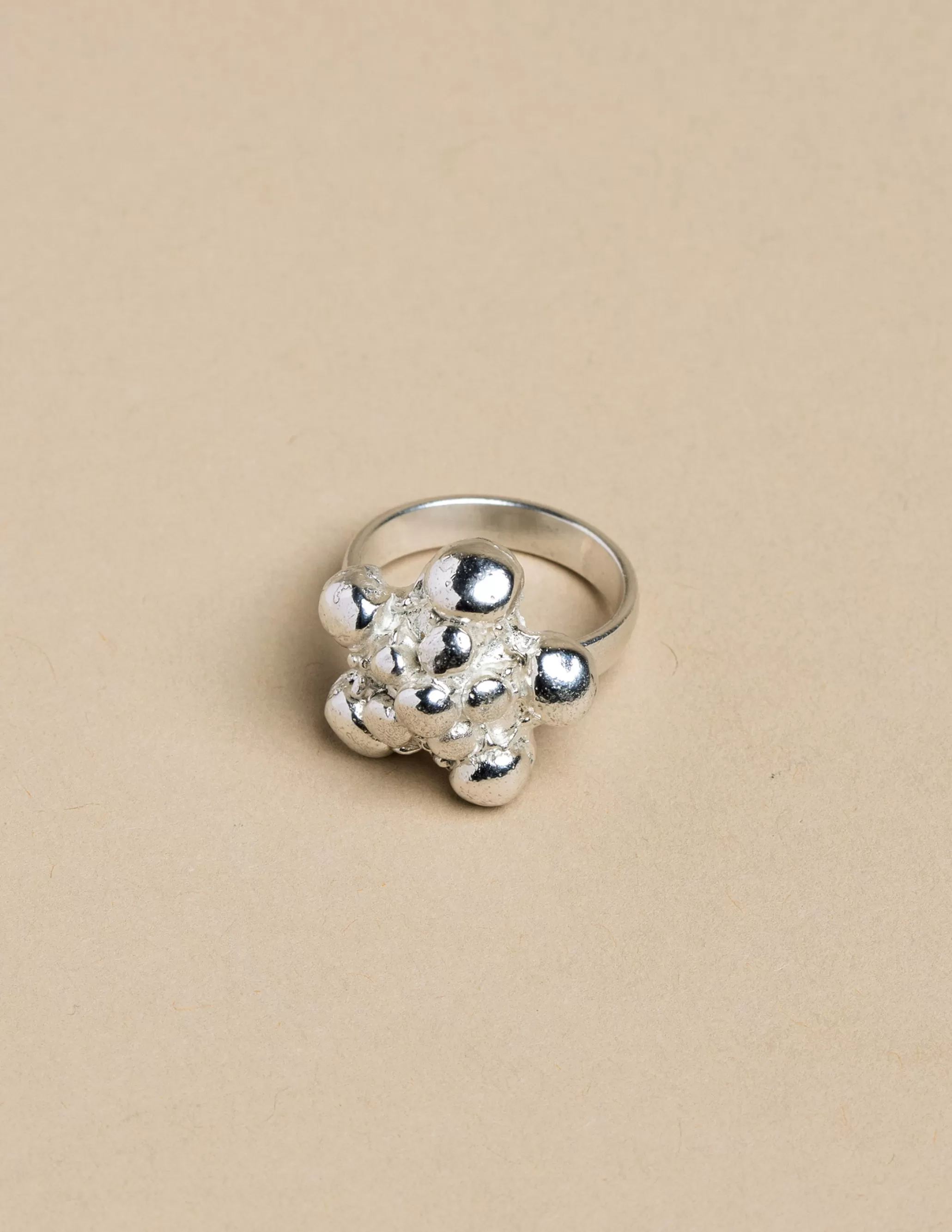 Nicoli SILVER MARBLE RING< Rings