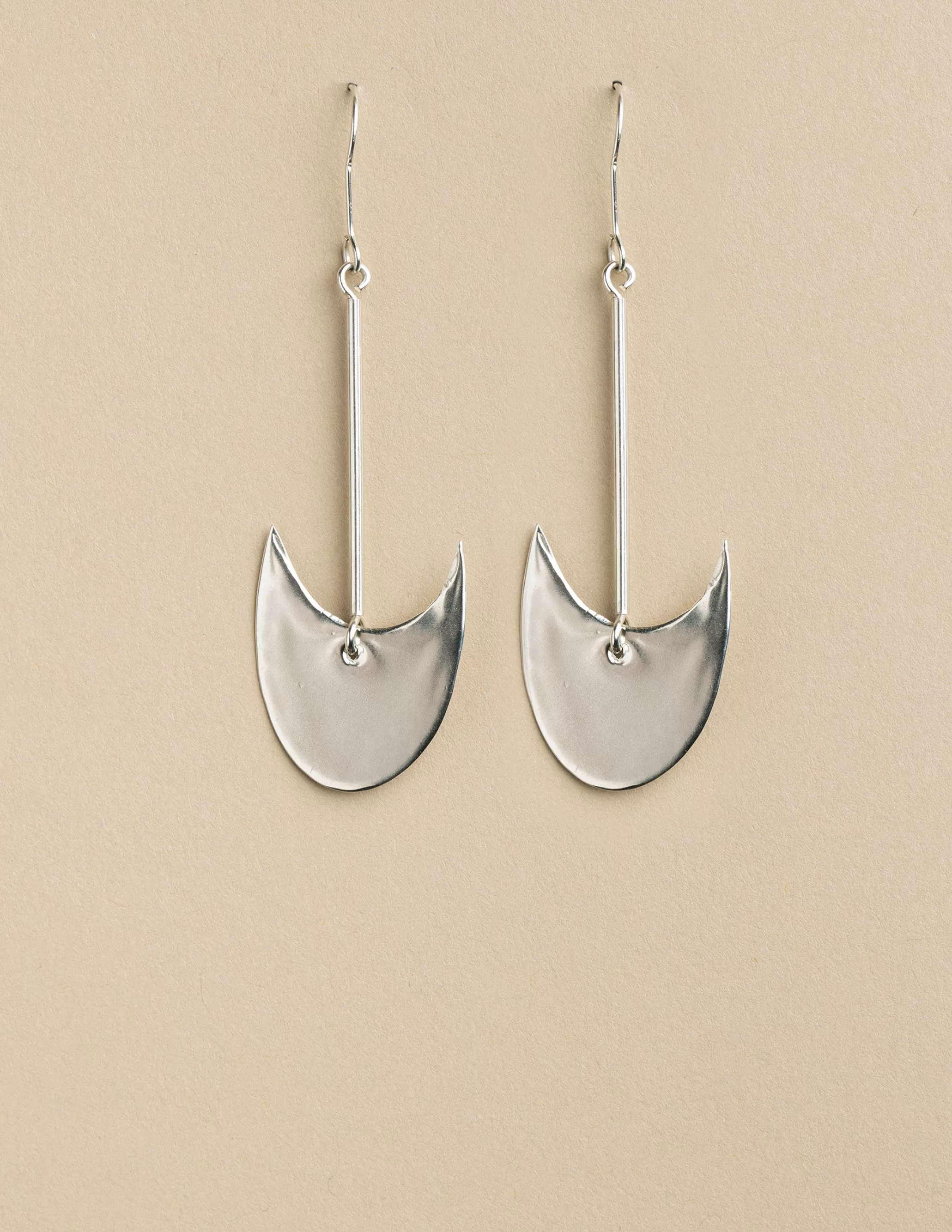 Nicoli SILVER MOON EARRINGS< Earrings