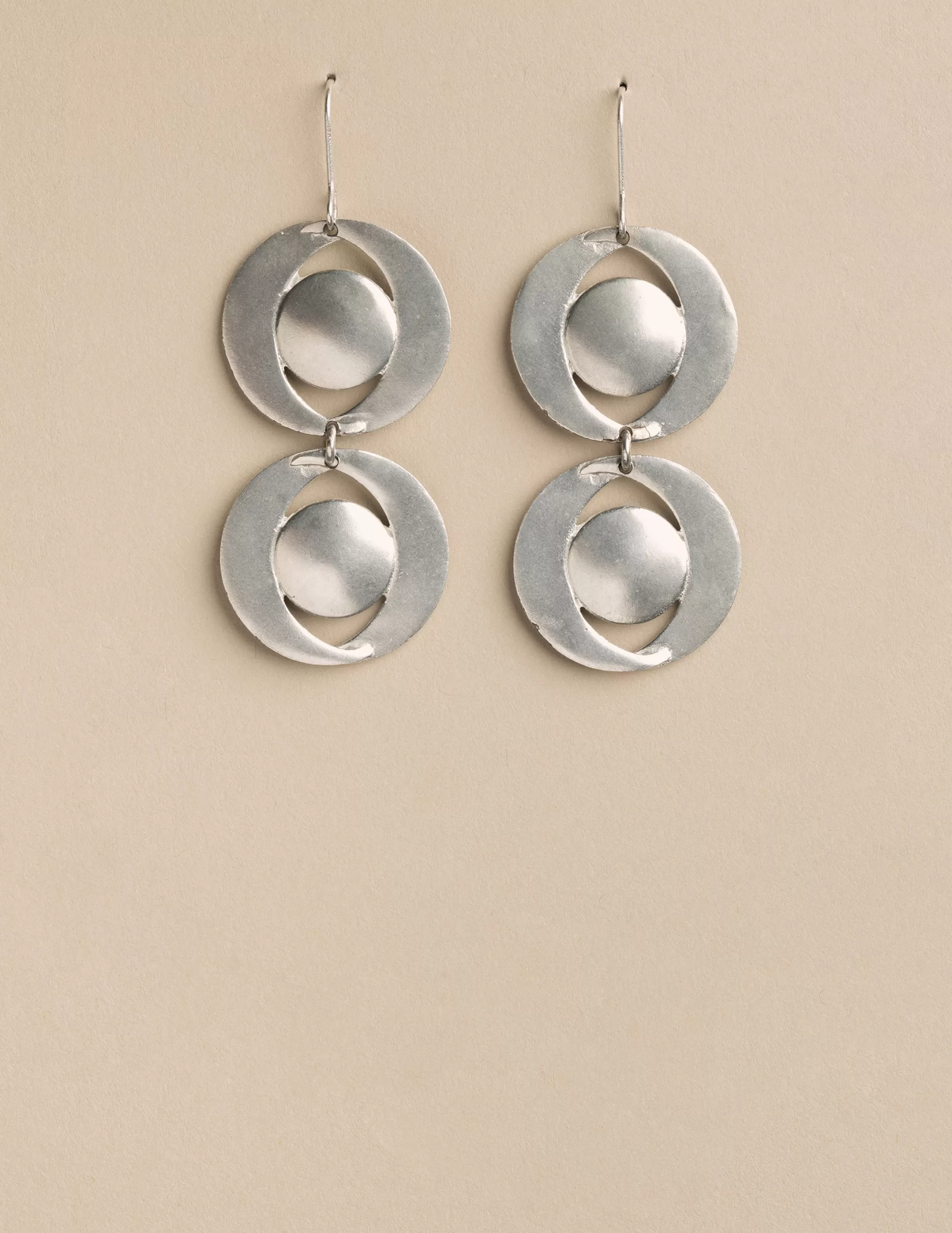 Nicoli SILVER MOON EARRINGS< Earrings