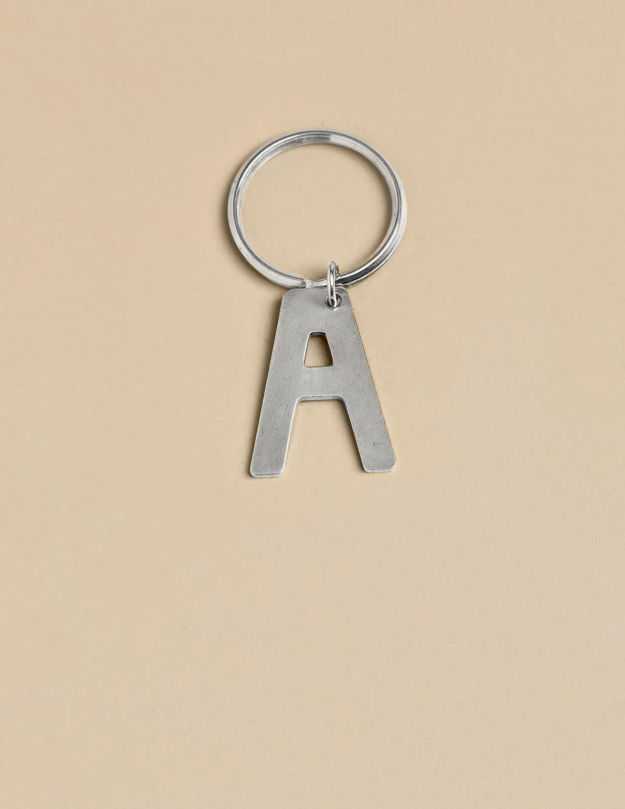 Nicoli SILVER "A" KEYCHAIN< Keychain | Keychain