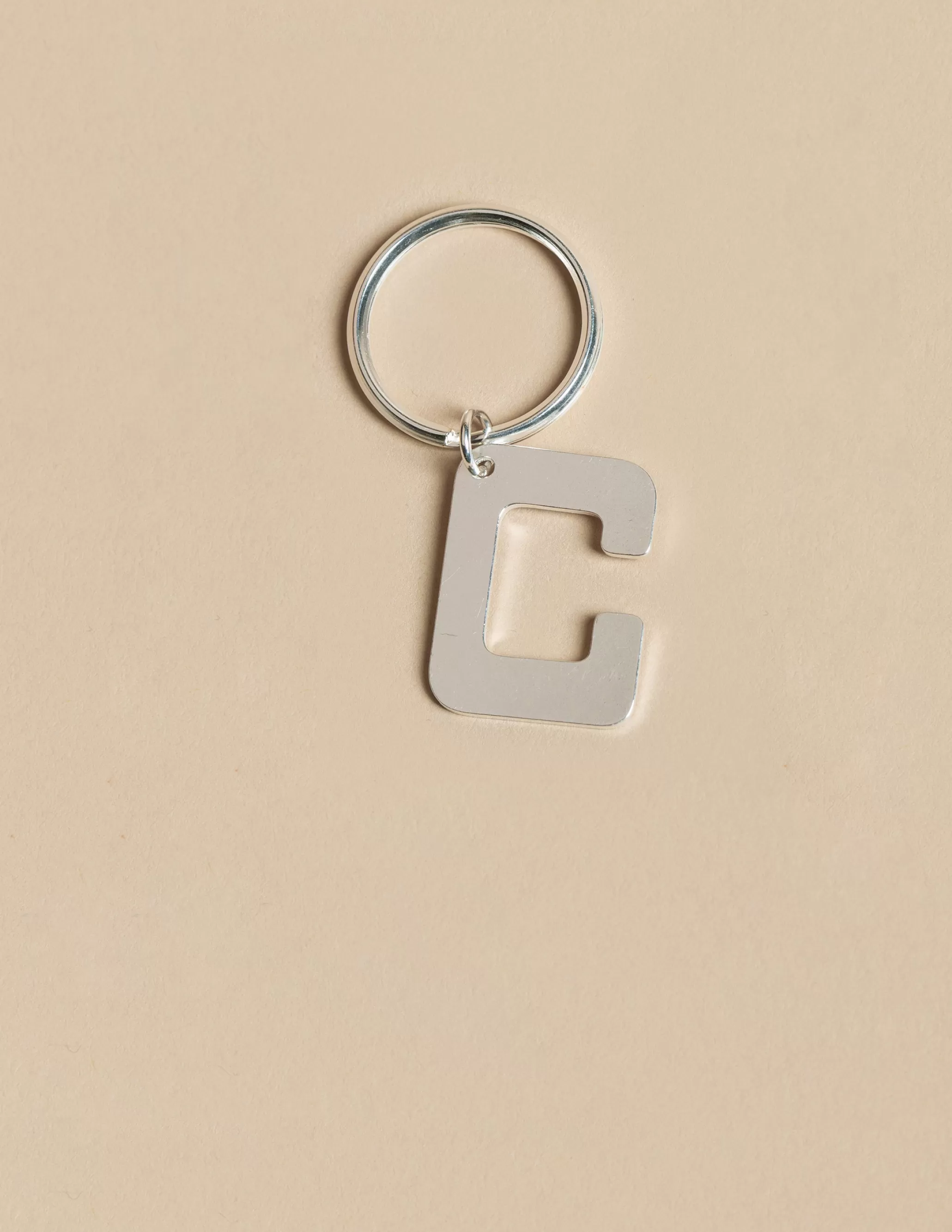 Nicoli SILVER "C" KEYCHAIN< Keychain | Keychain