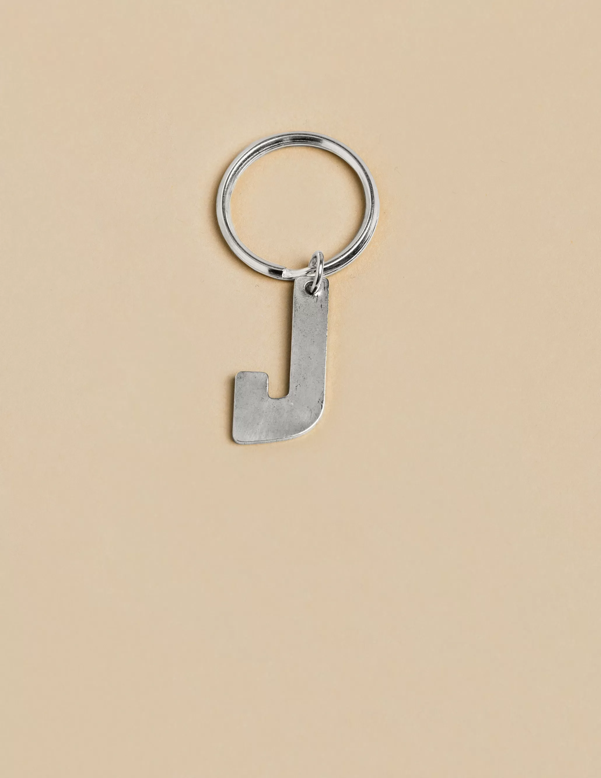 Nicoli SILVER "J" KEYCHAIN< Keychain | Keychain