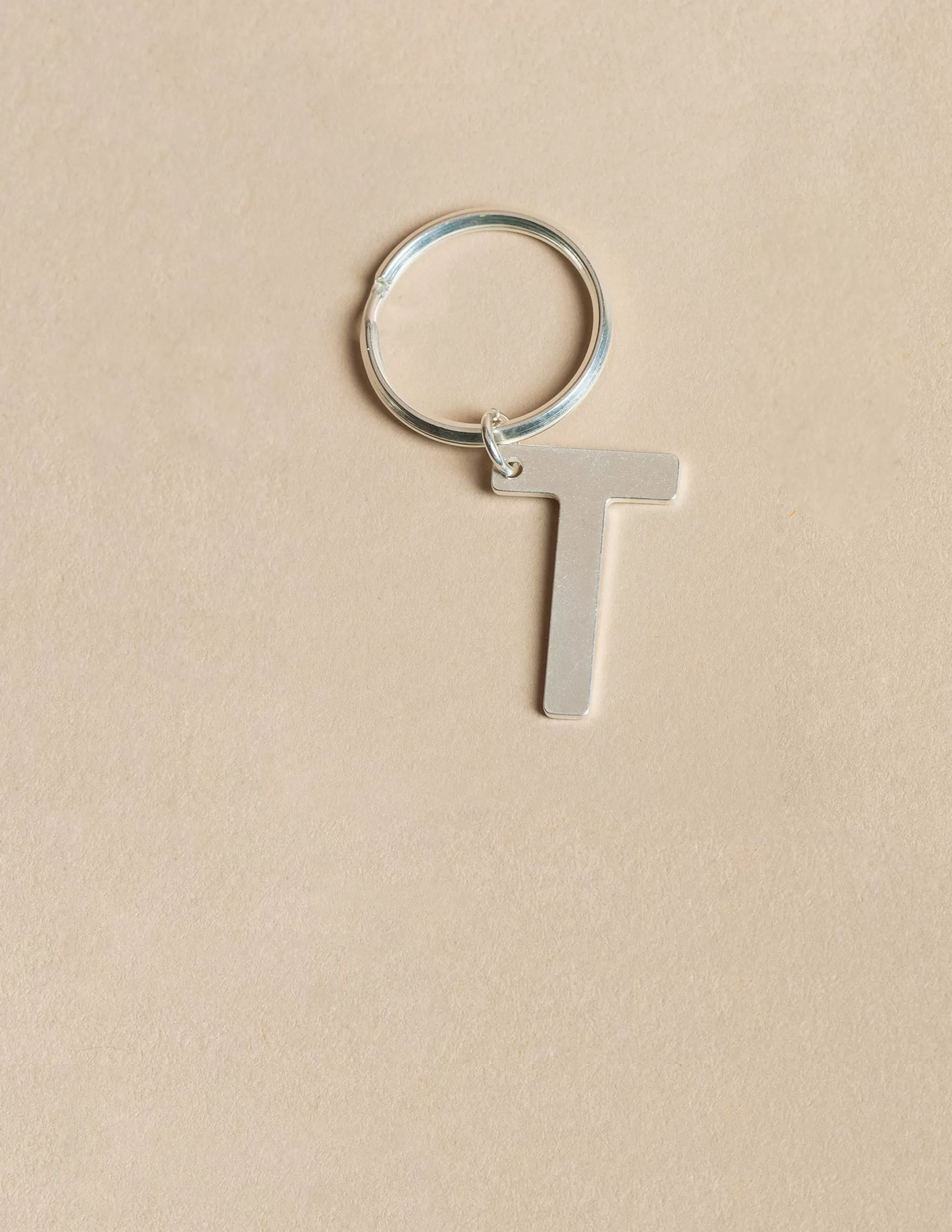 Nicoli SILVER "T" KEYCHAIN< Keychain | Keychain