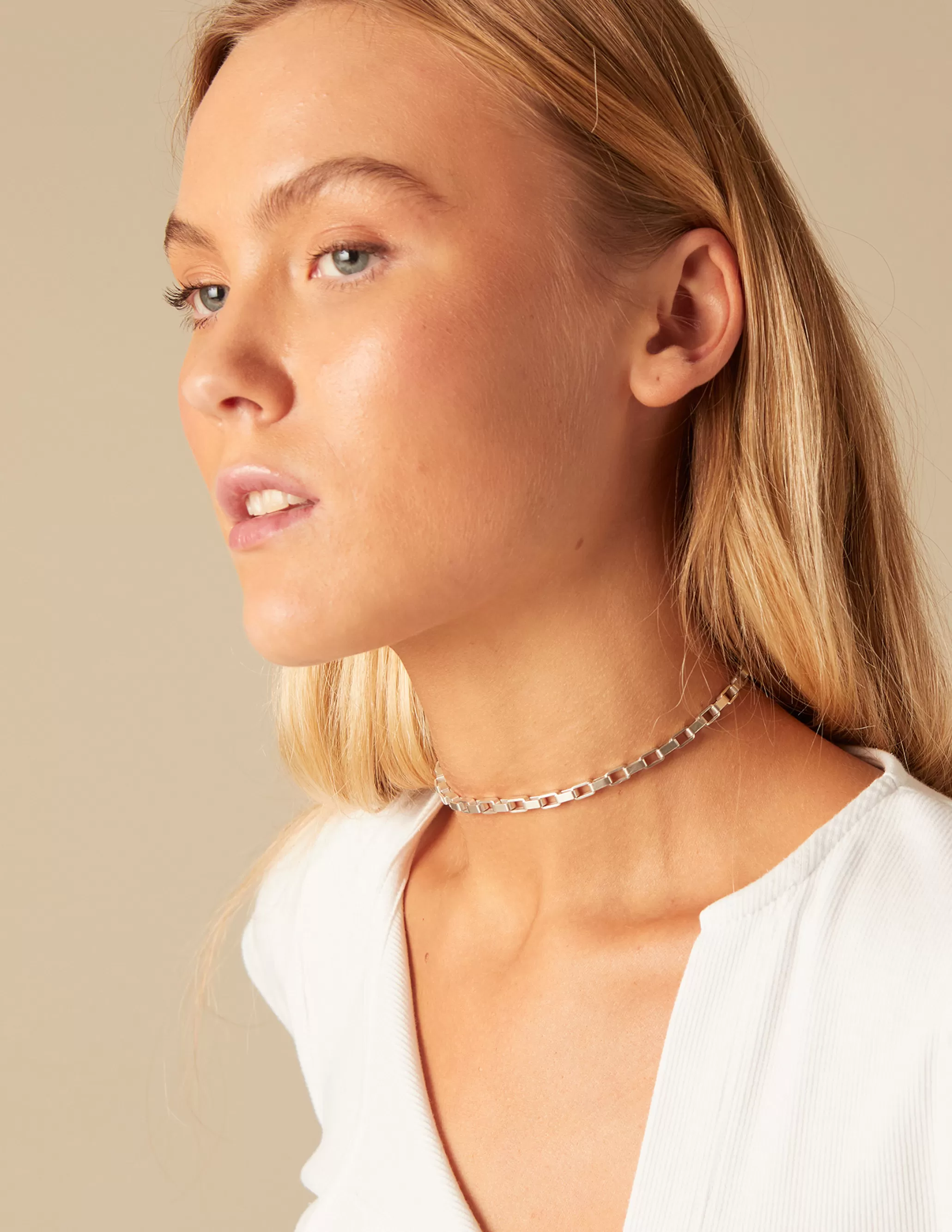 Nicoli SILVER RECTANGLE NECKLACE< Necklaces & Chokers