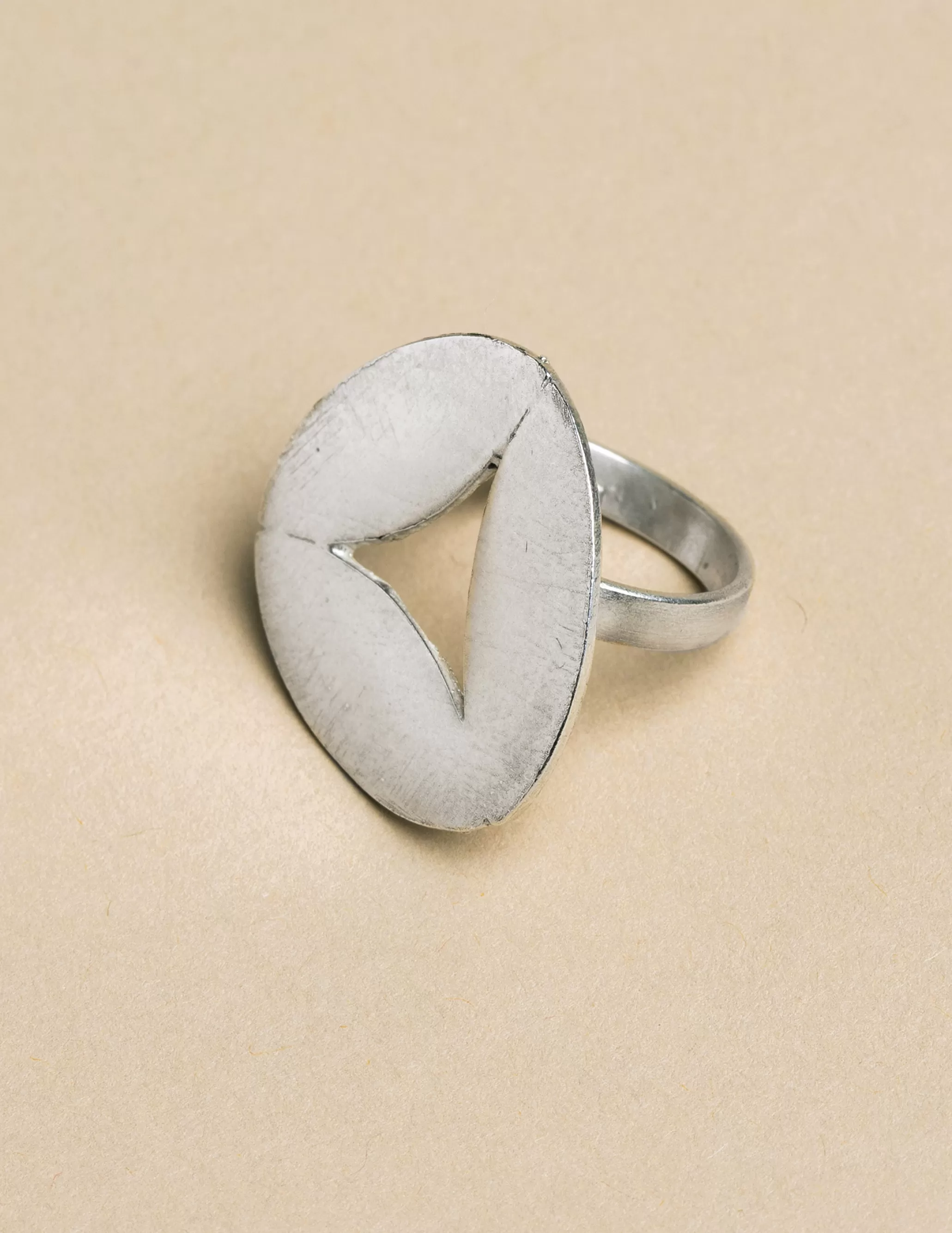 Nicoli SILVER TRIANGLE RING< Rings