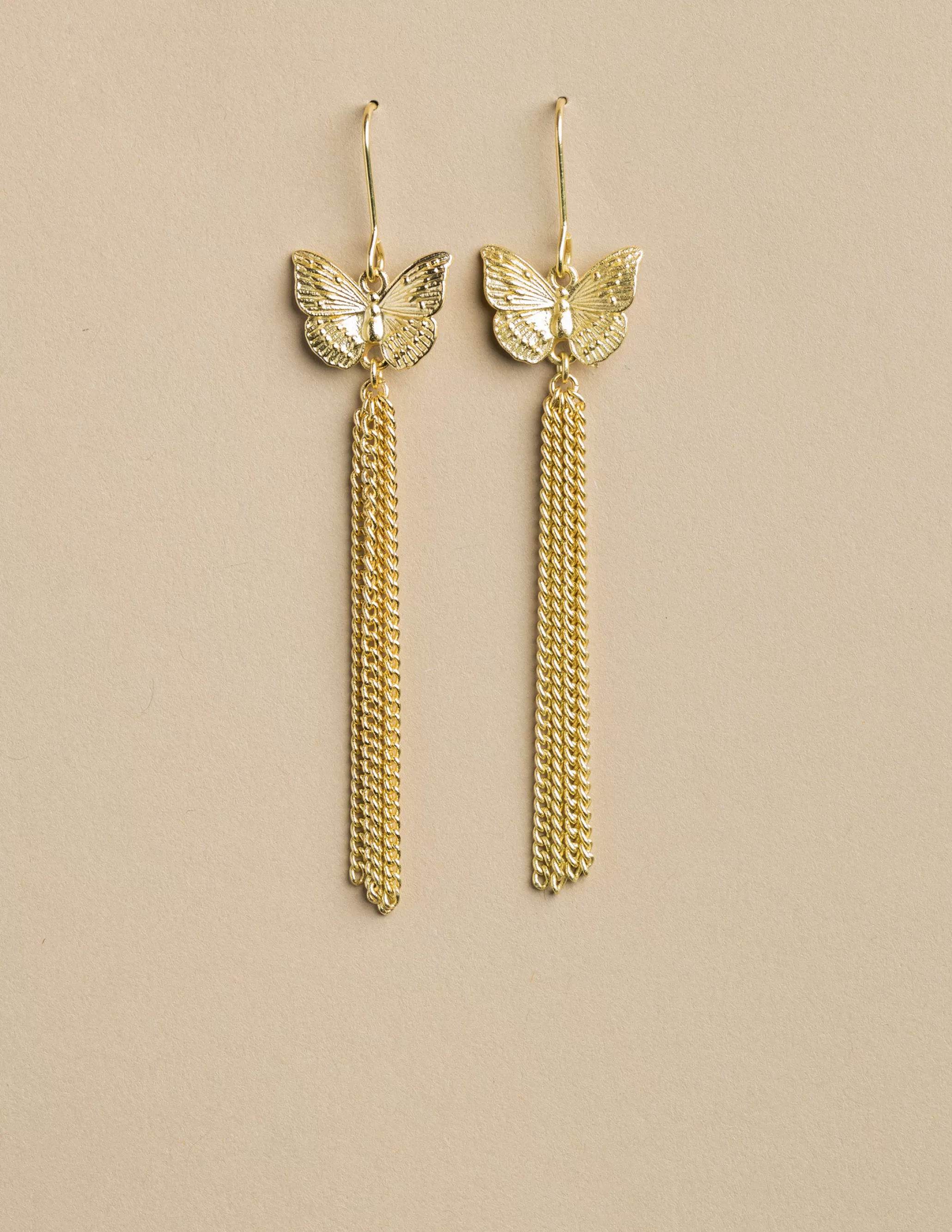 Nicoli SMALL GOLD BUTTERFLY EARRINGS< Earrings