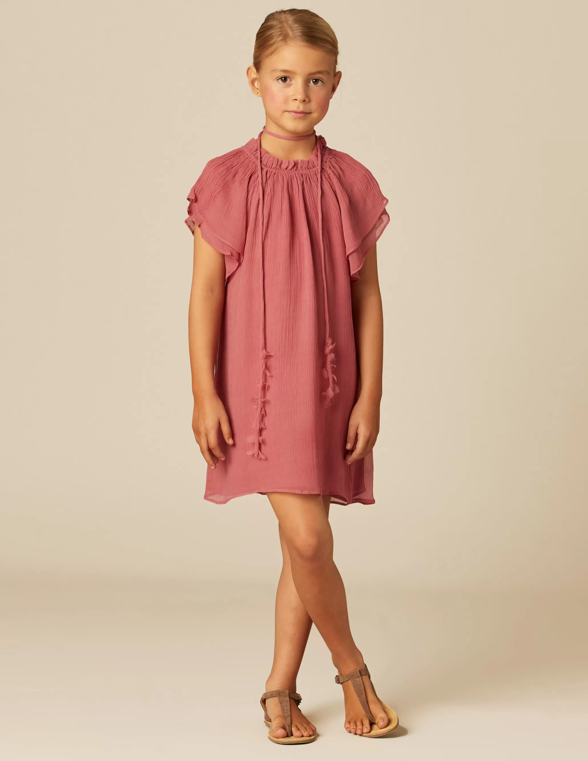 Nicoli STRAWBERRY CHIFFON DRESS< Dresses