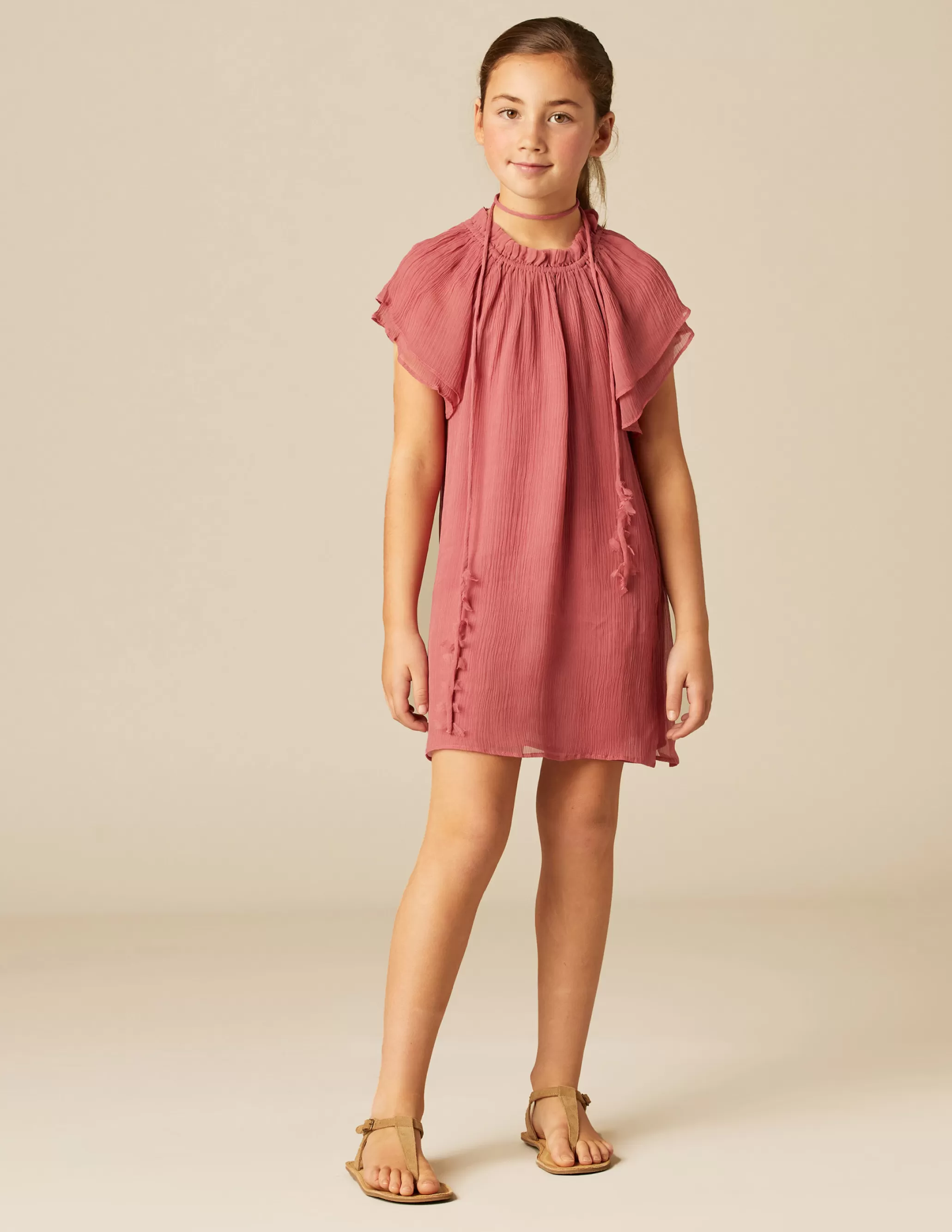 Nicoli STRAWBERRY CHIFFON DRESS< Dresses