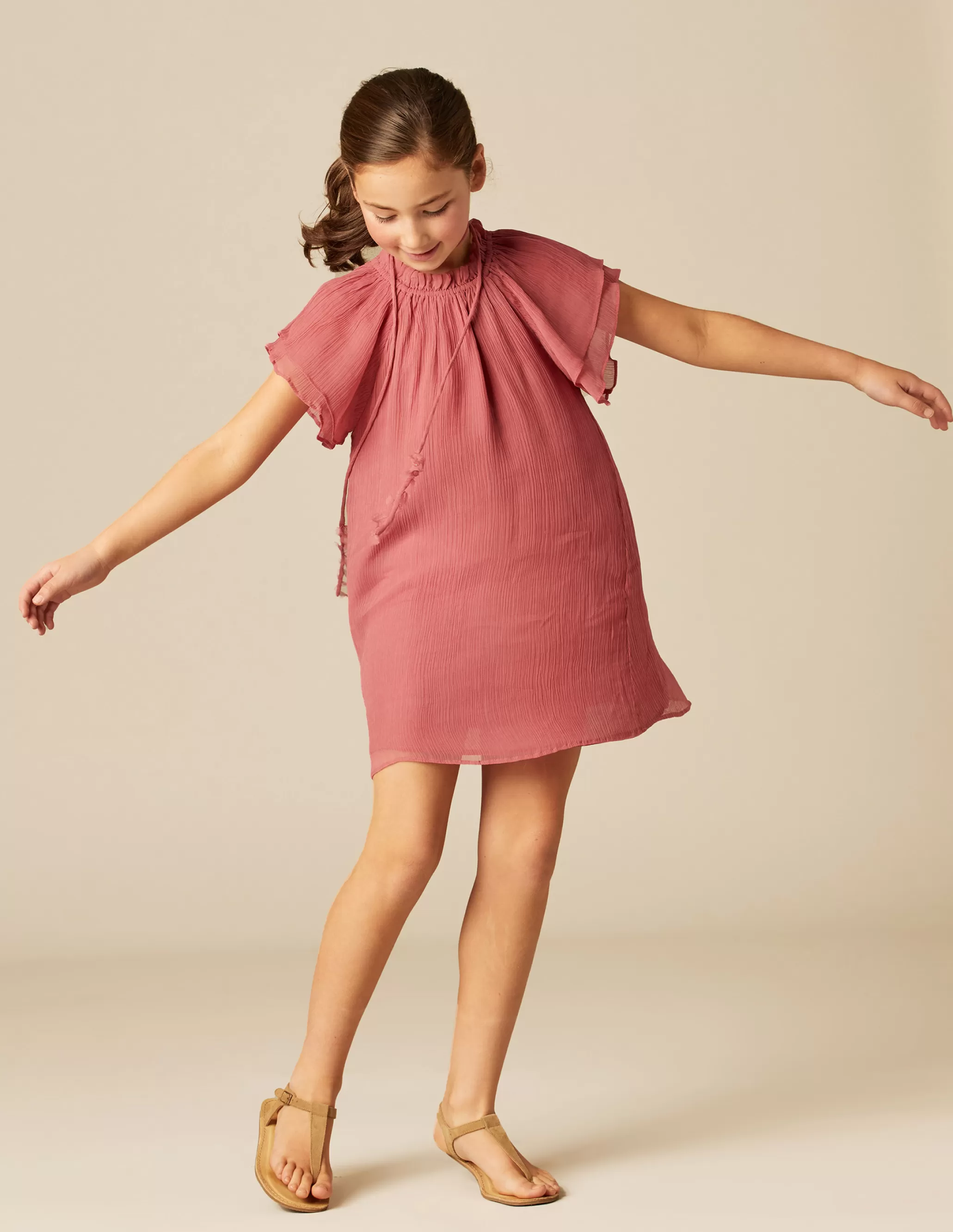 Nicoli STRAWBERRY CHIFFON DRESS< Dresses