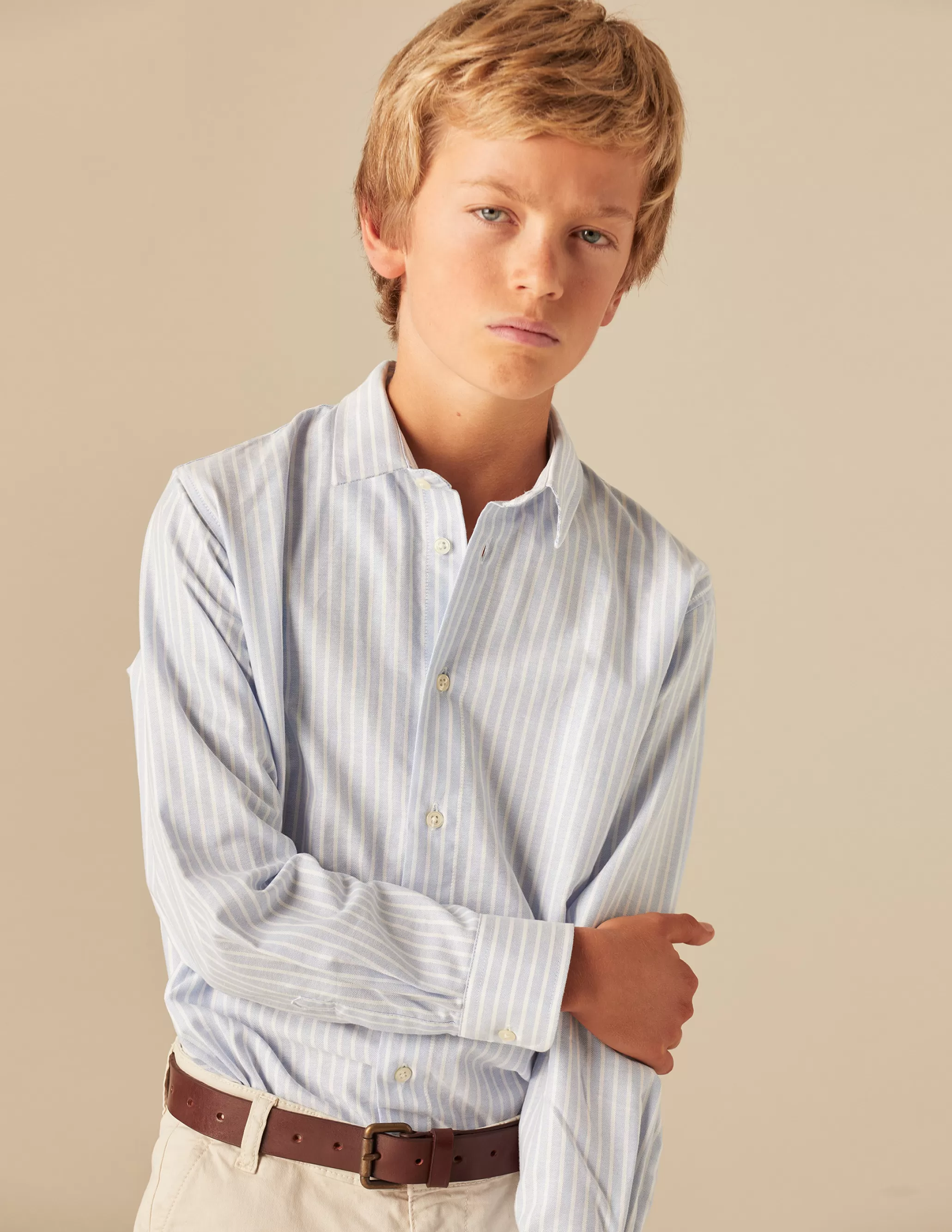 Nicoli STRIPED OXFORD SHIRT< Shirts