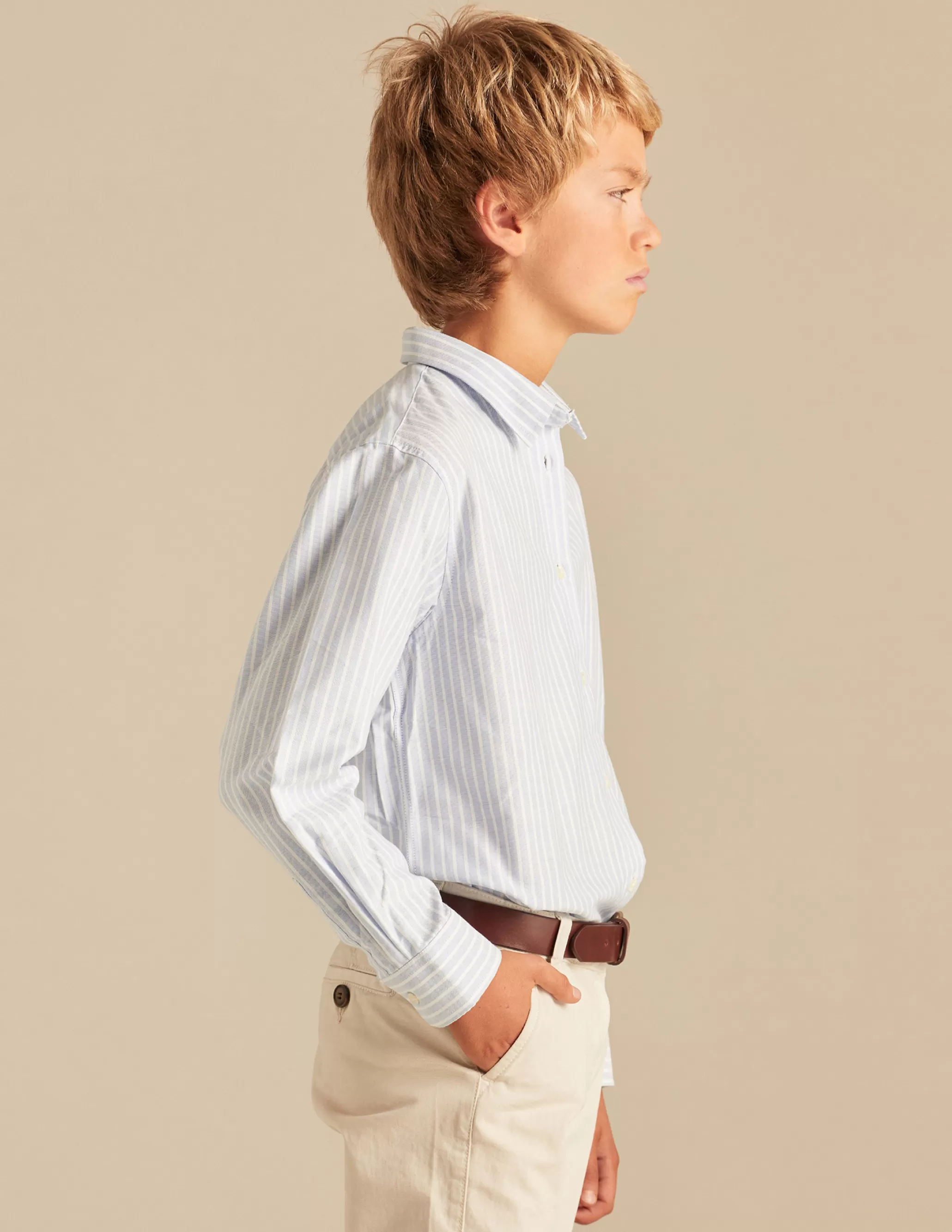 Nicoli STRIPED OXFORD SHIRT< Shirts