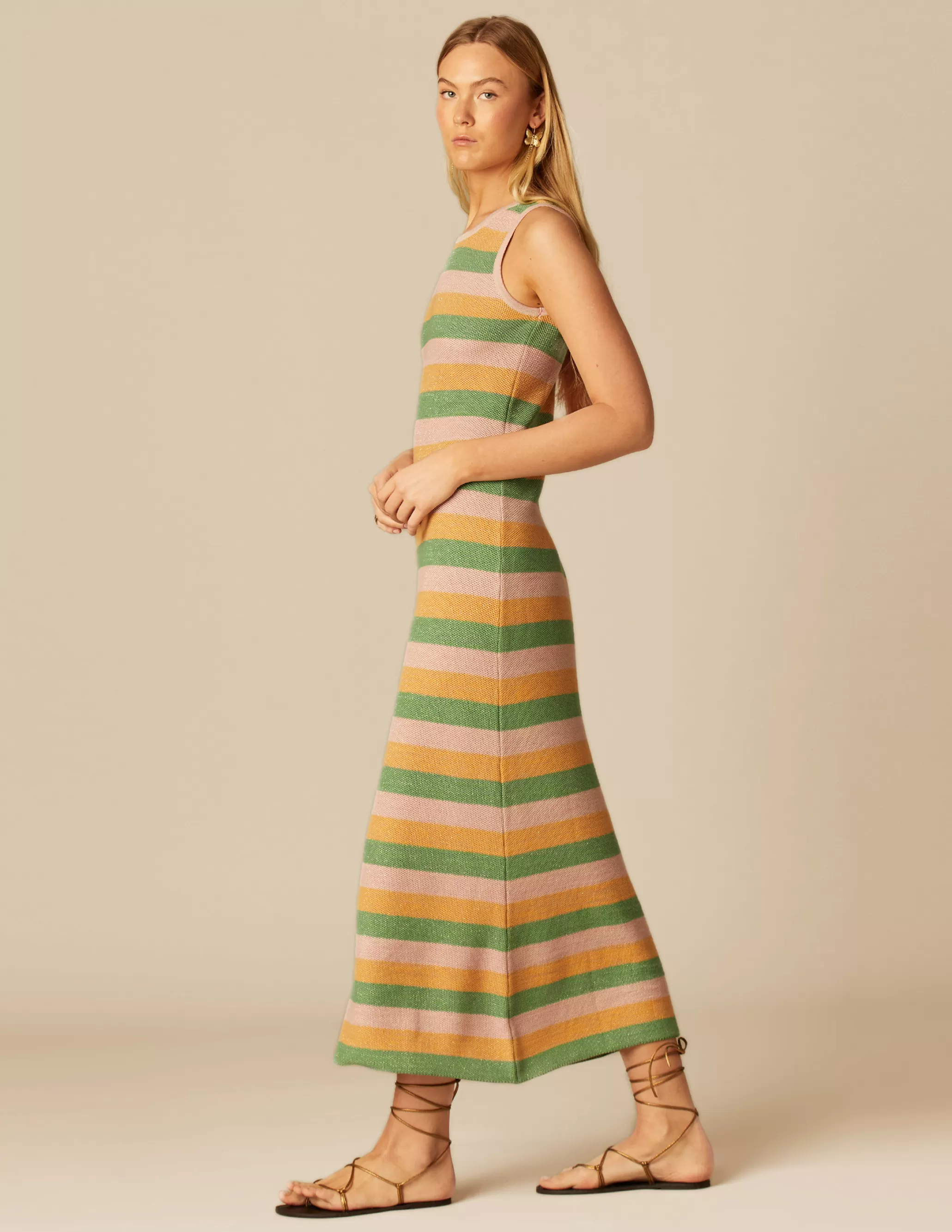 Nicoli STRIPED YARN DRESS< Dresses