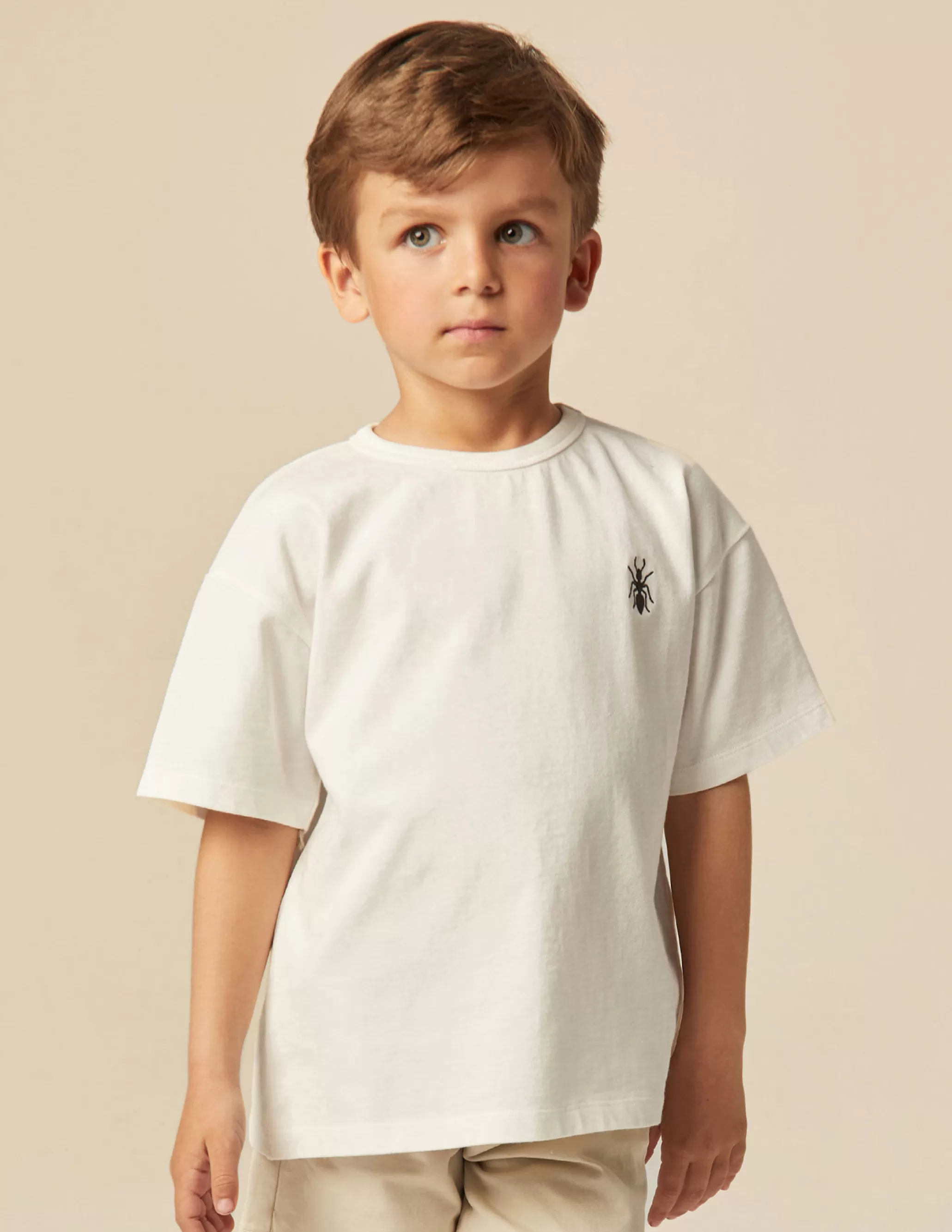 Nicoli WHITE ANT T-SHIRT<BOY T-shirts