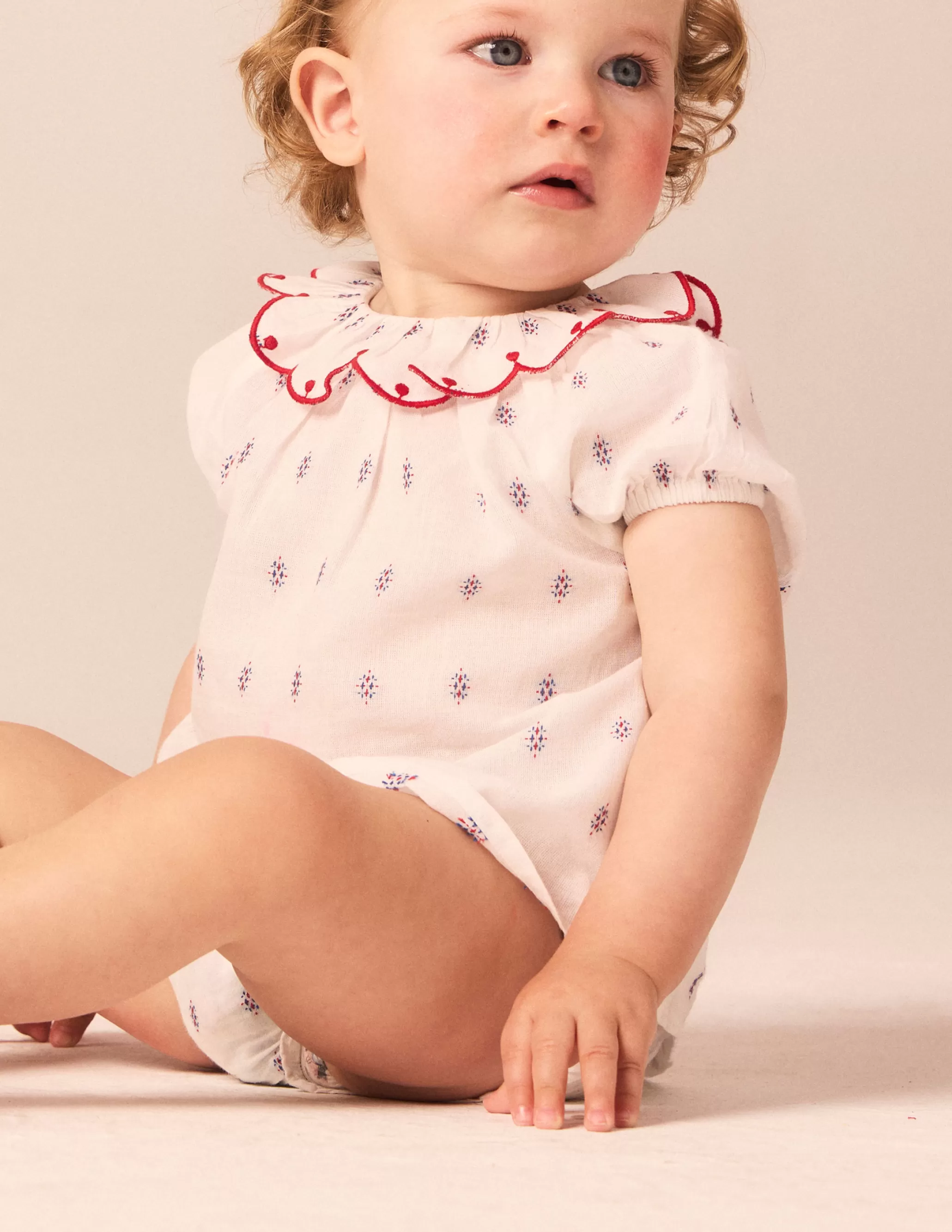 Nicoli WHITE EMBROIDERY BLOOMERS< Bloomers