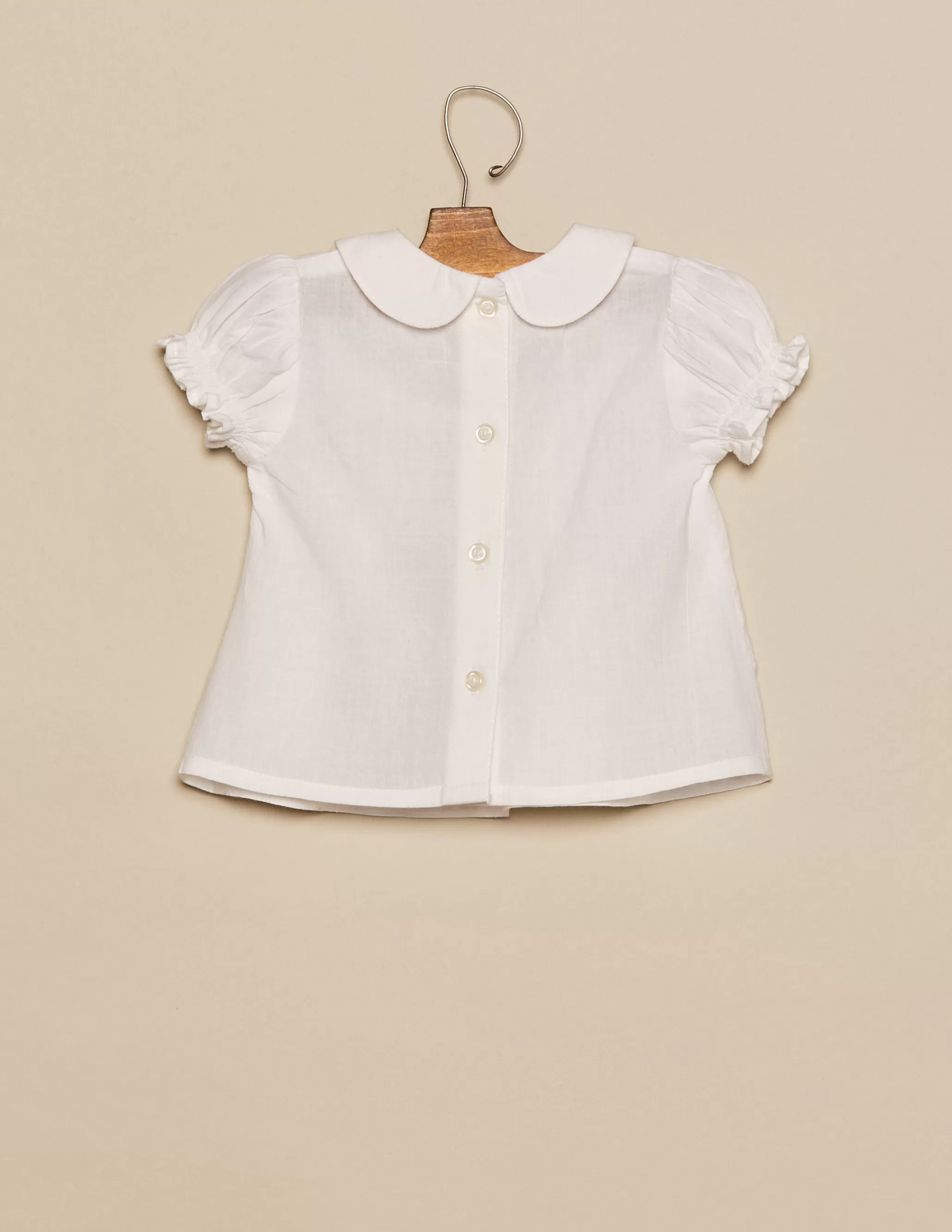 Nicoli WHITE PETER PAN COLLAR SHIRT< Shirts