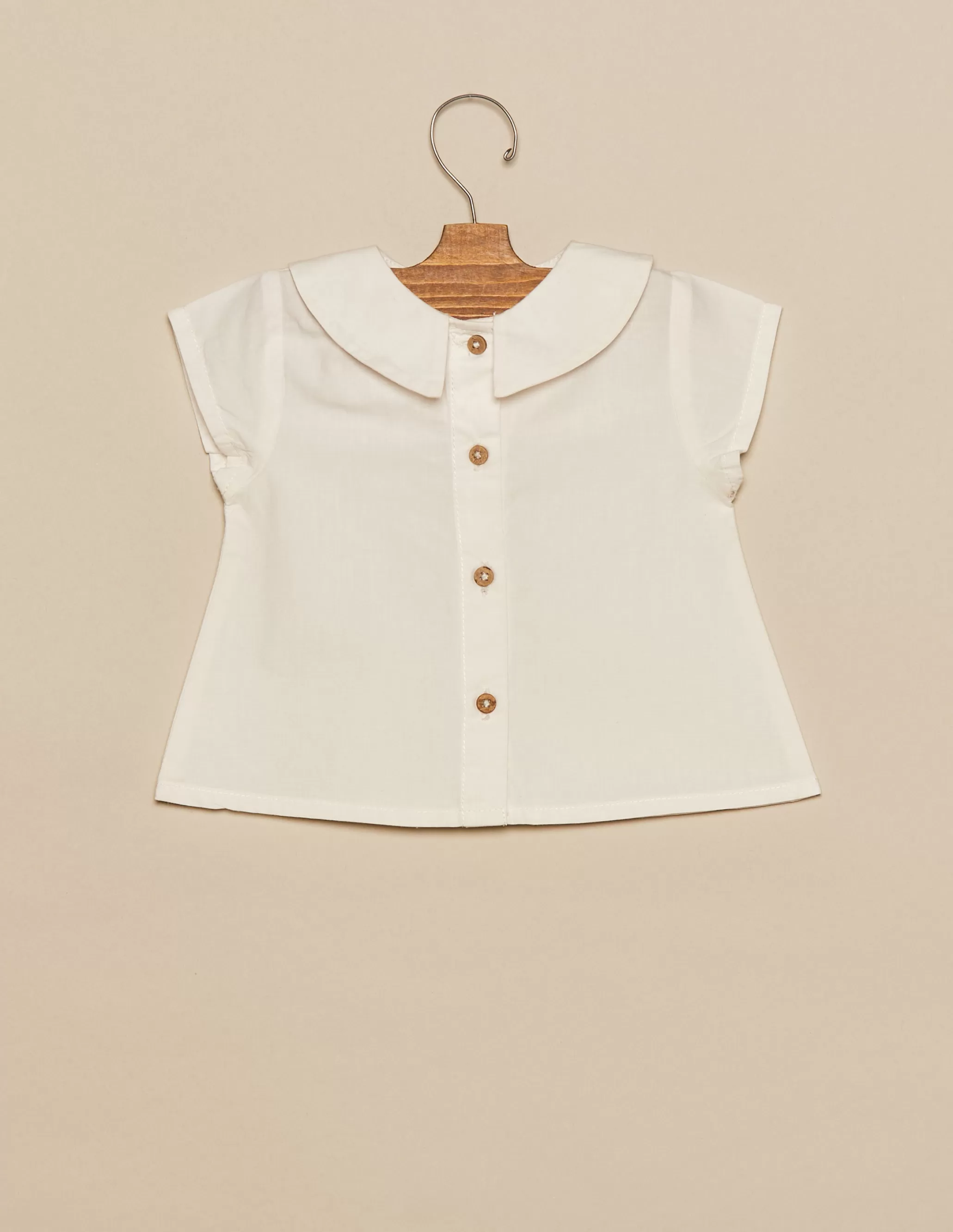 Nicoli WHITE POINTED NECK SHIRT< Shirts