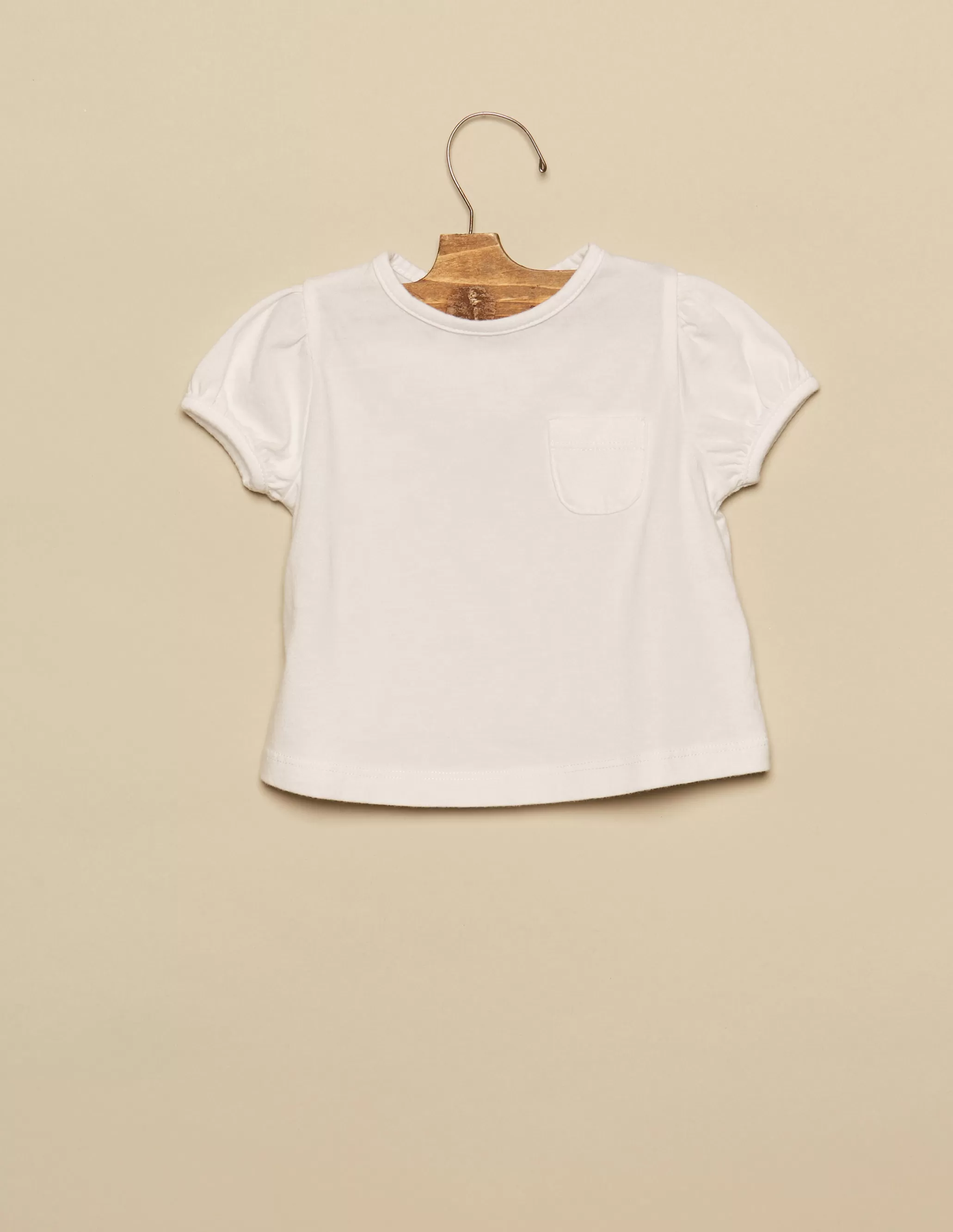 Nicoli WHITE SHORT-SLEEVED T-SHIRT< T-shirts