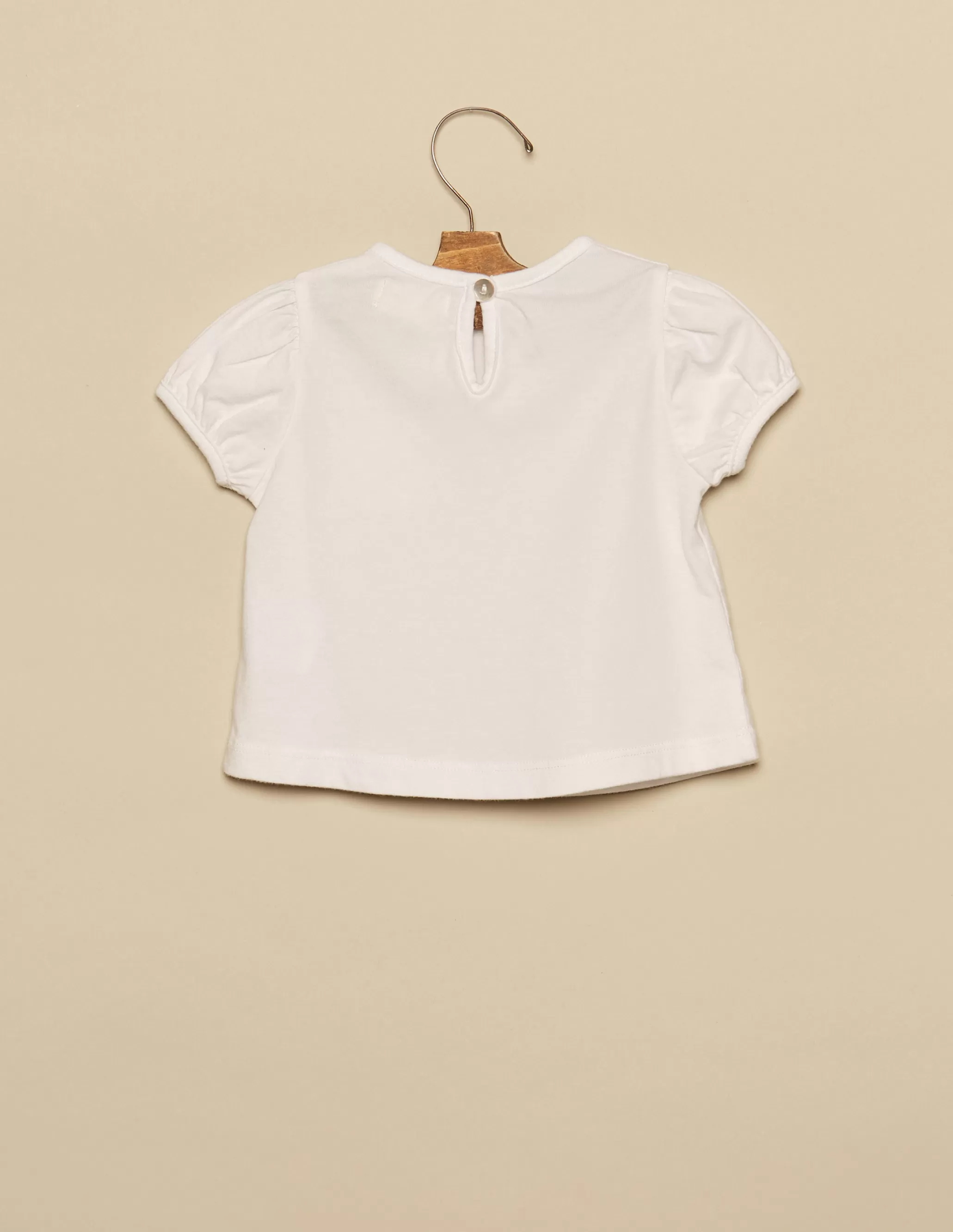 Nicoli WHITE SHORT-SLEEVED T-SHIRT< T-shirts