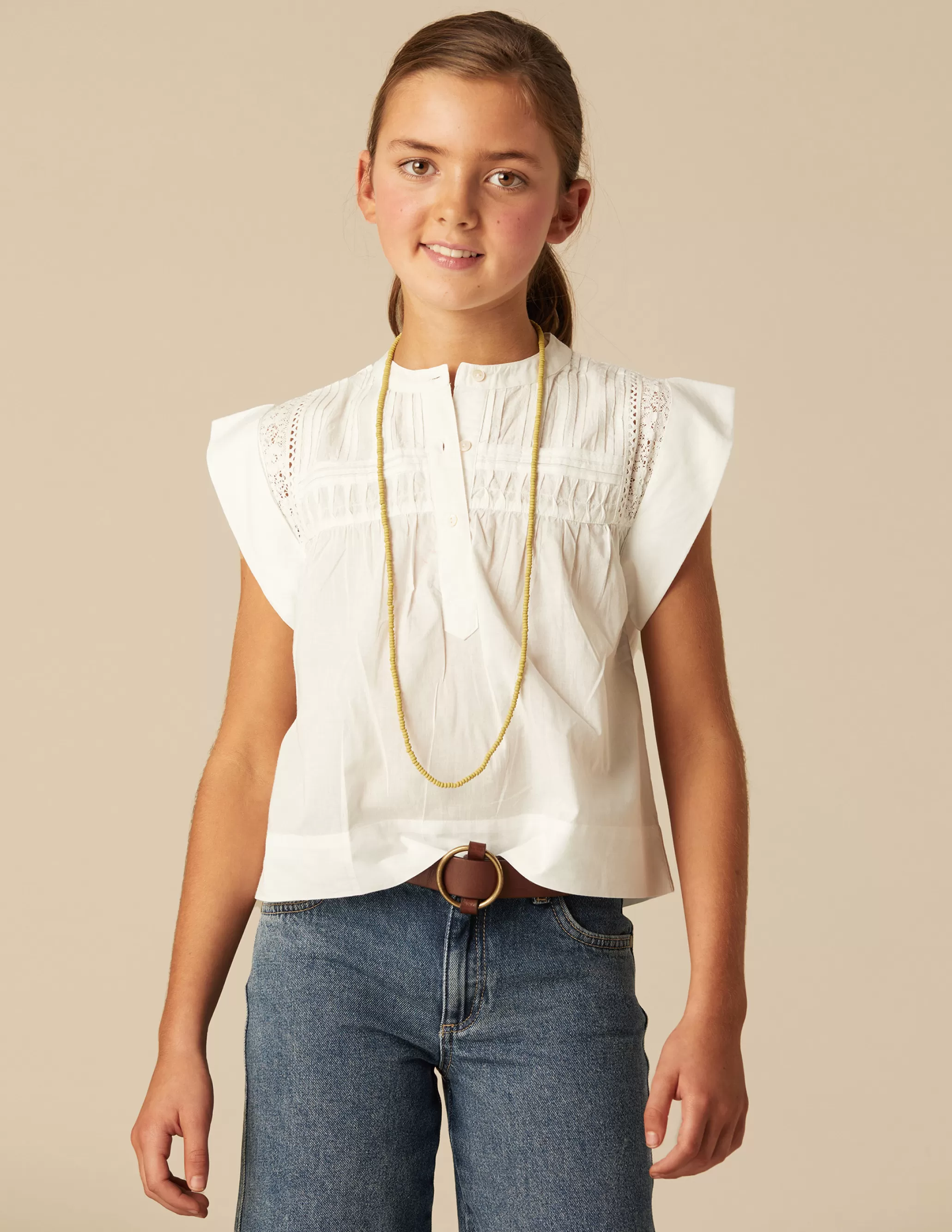 Nicoli WHITE SLEEVELESS SHIRT< Shirts