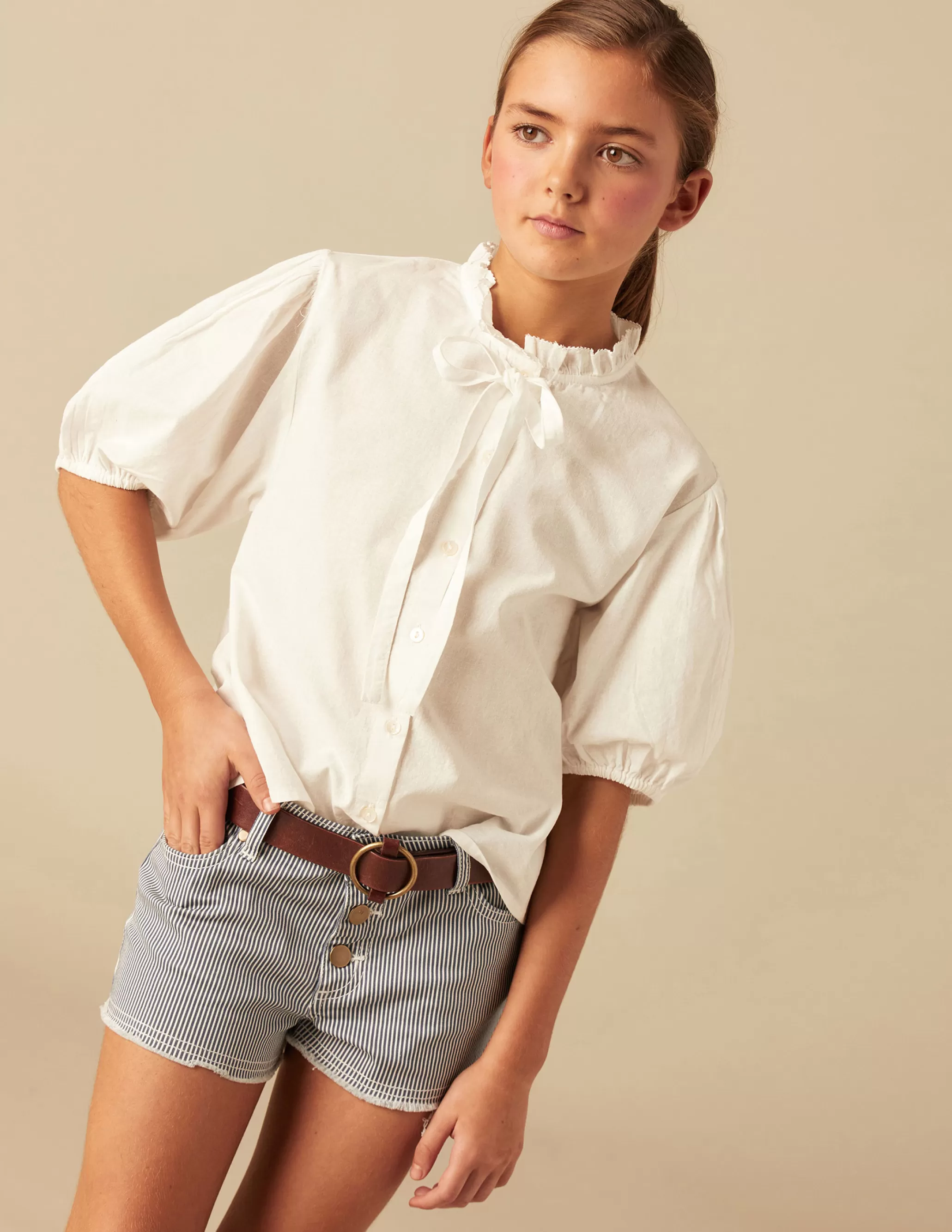 Nicoli WHITE TIE SHIRT< Shirts